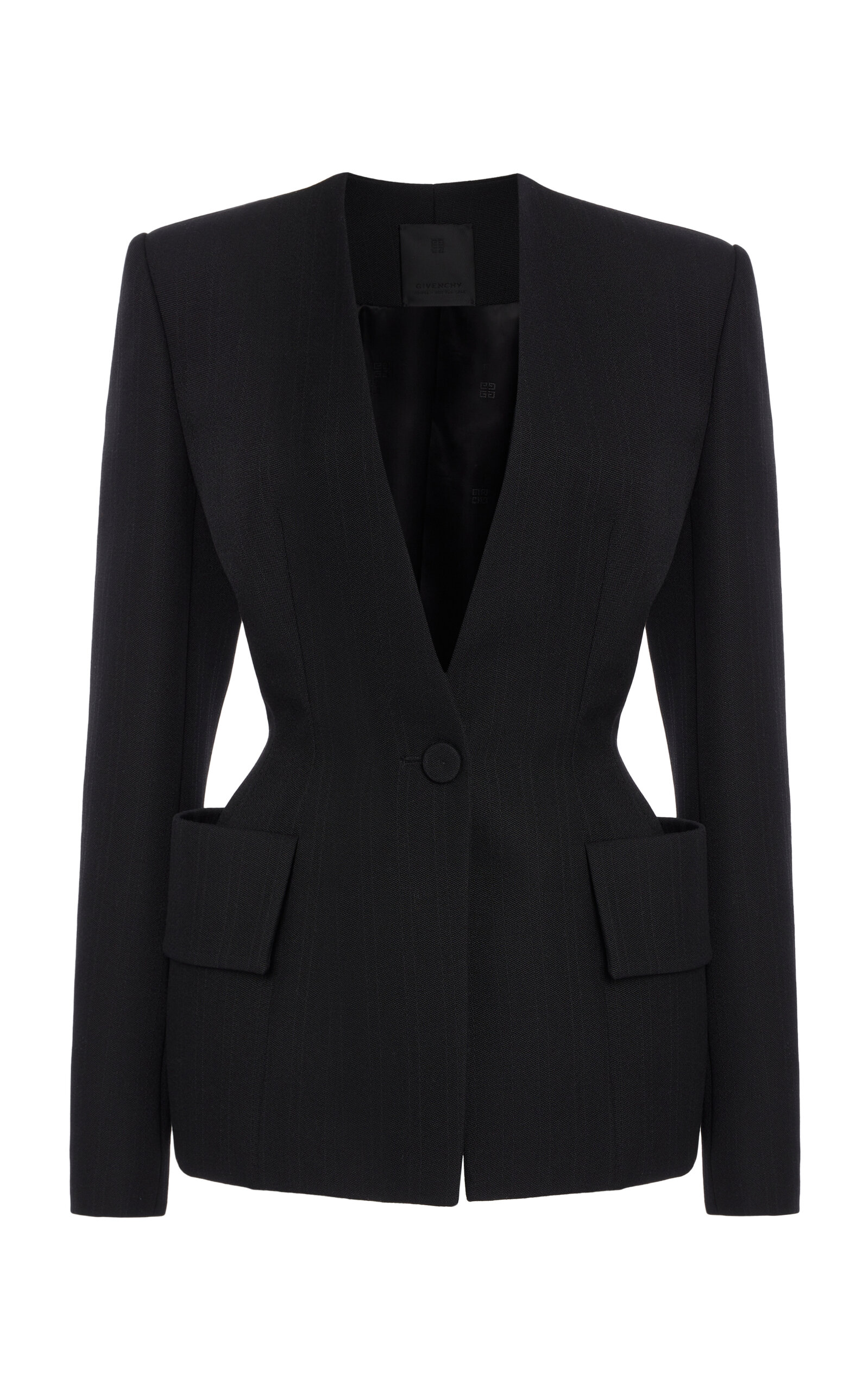 Givenchy - Hourglass Tailored Wool Blazer - Black - FR 36 - Moda Operandi