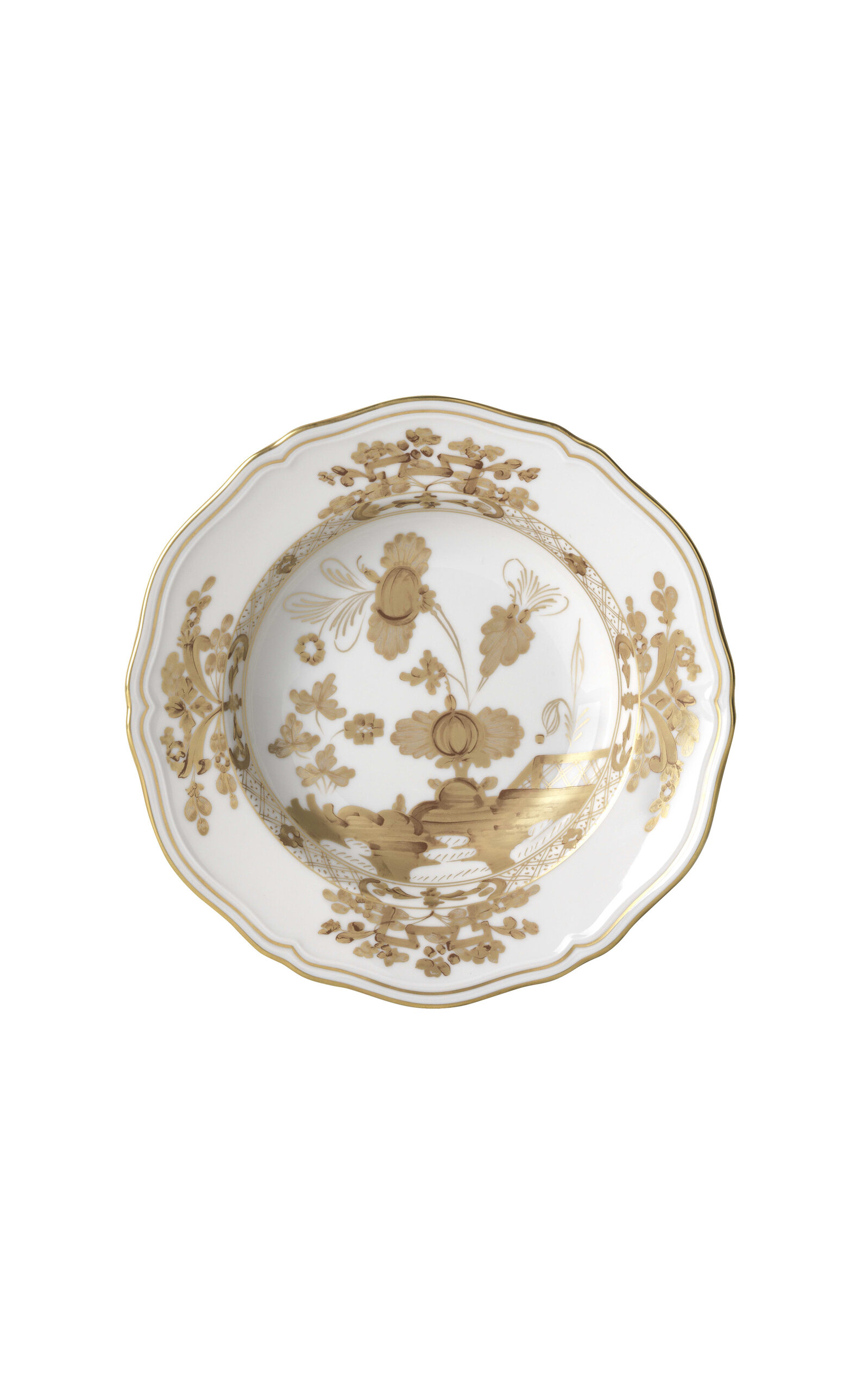 Ginori 1735 Antico Doccia Porcelain Soup Plate In White