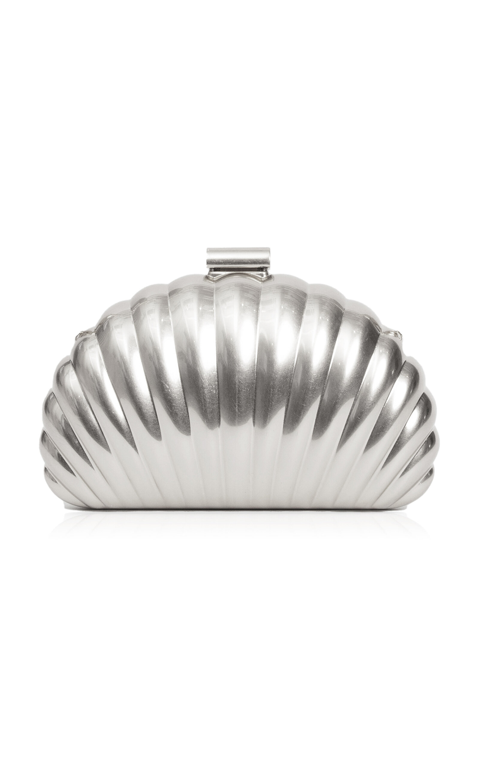 SIMKHAI Monet Shell Clutch - Silver - OS