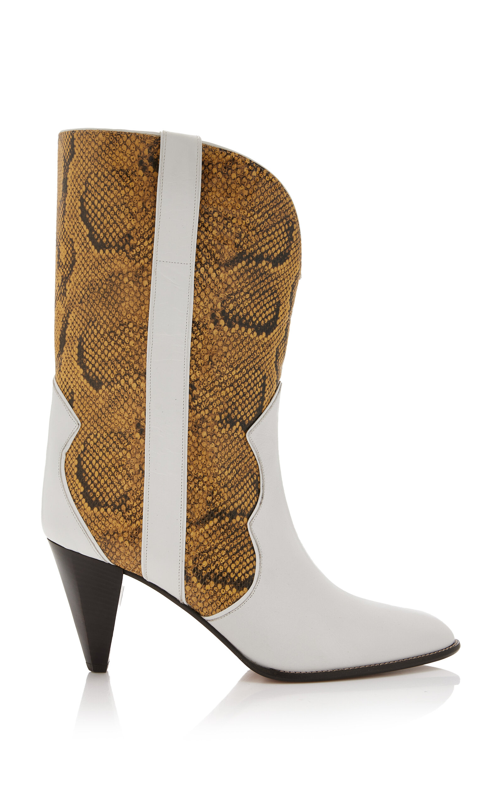 Isabel Marant Witney Leather Western Boots - Multi - Women's Shoes