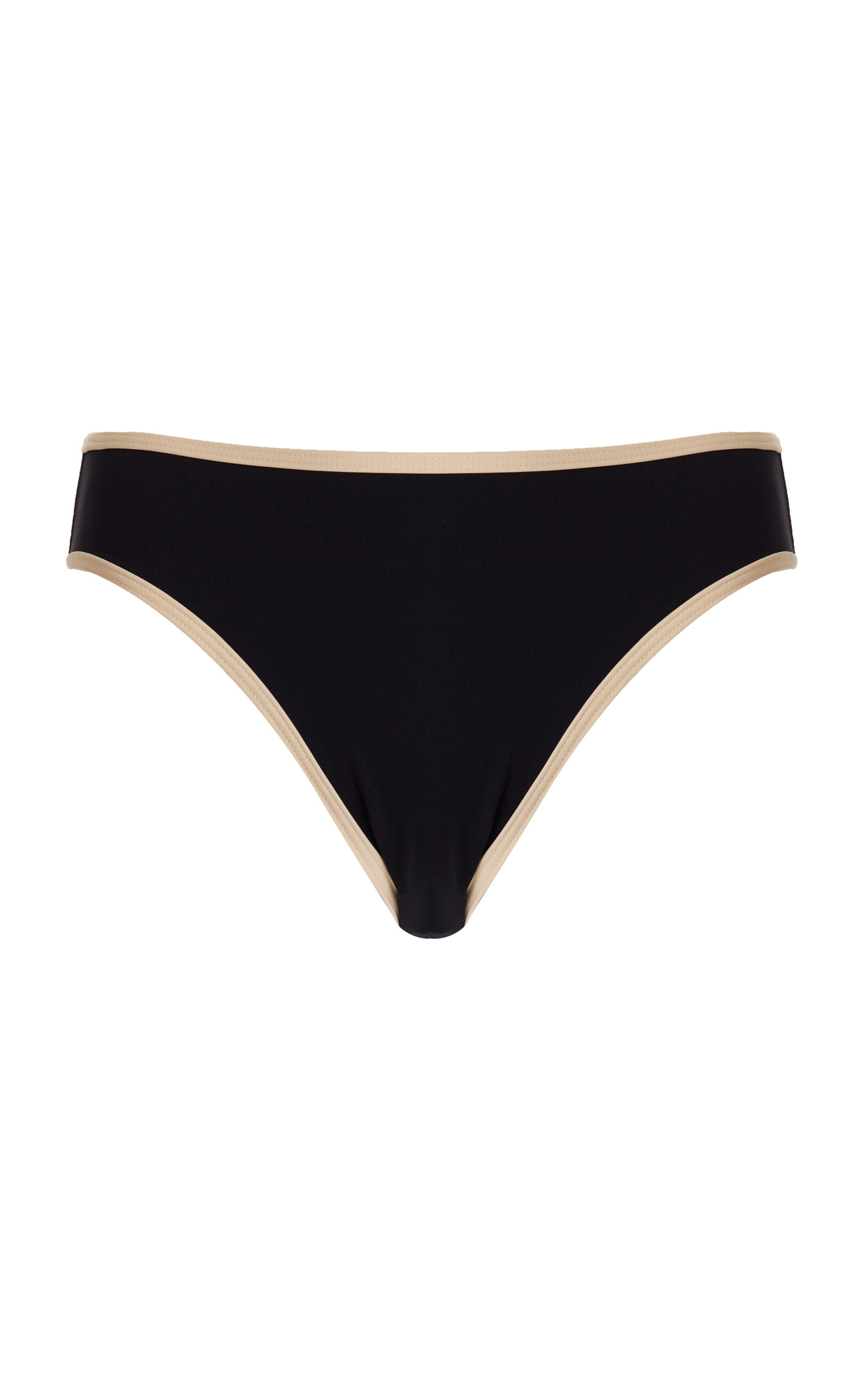 Totême Striped-edge Bikini Bottoms In Black