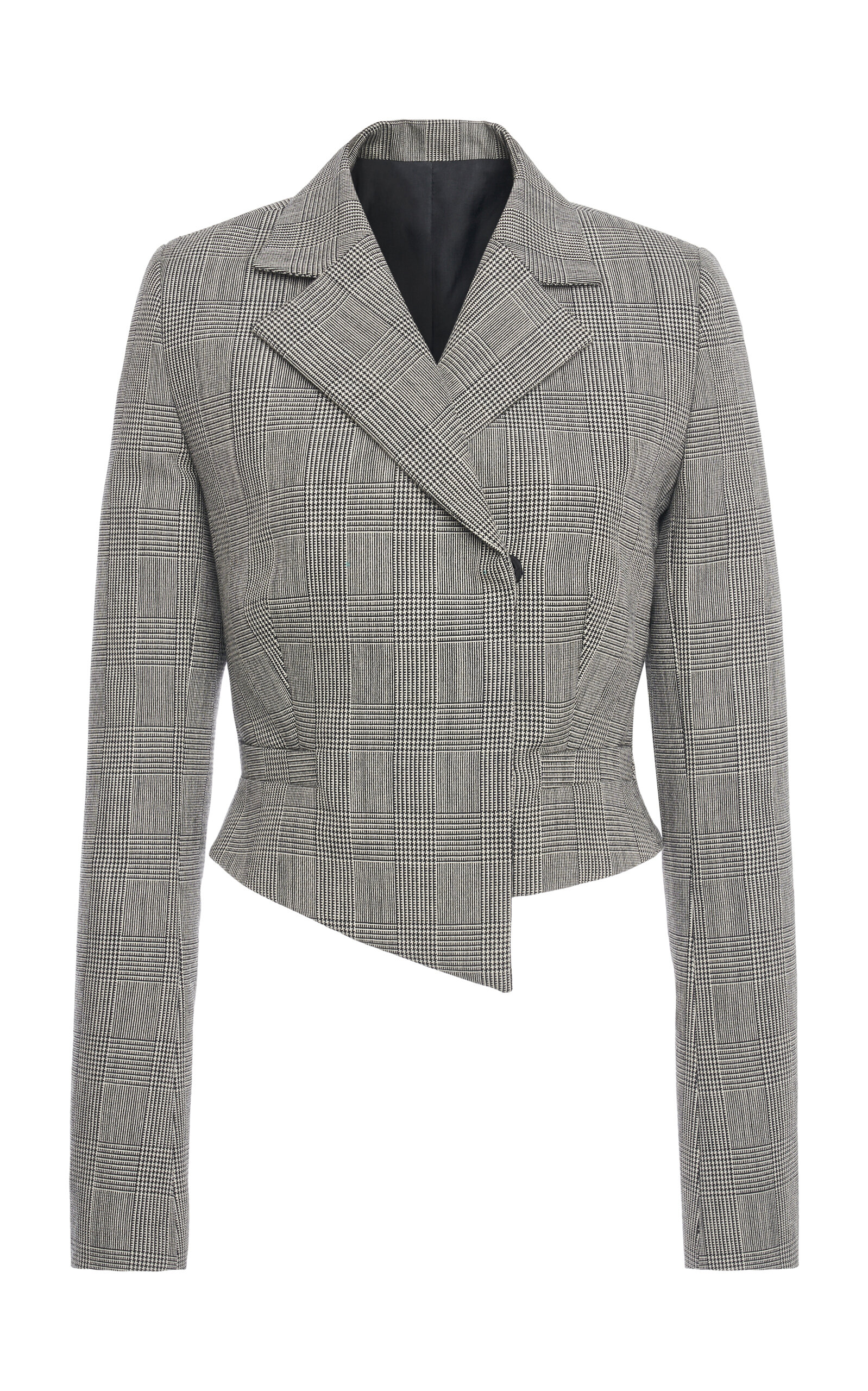 Coperni Cropped Double Breasted Jacket In Grey