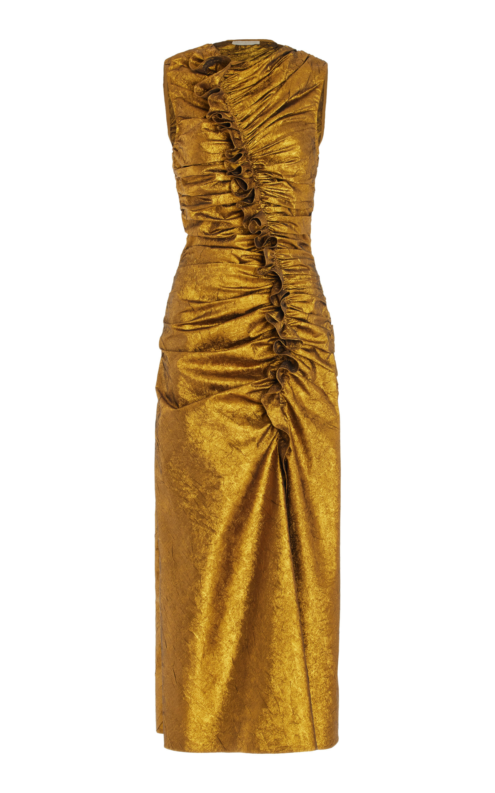 Ulla Johnson Fiorella Midi Dress In Bronze