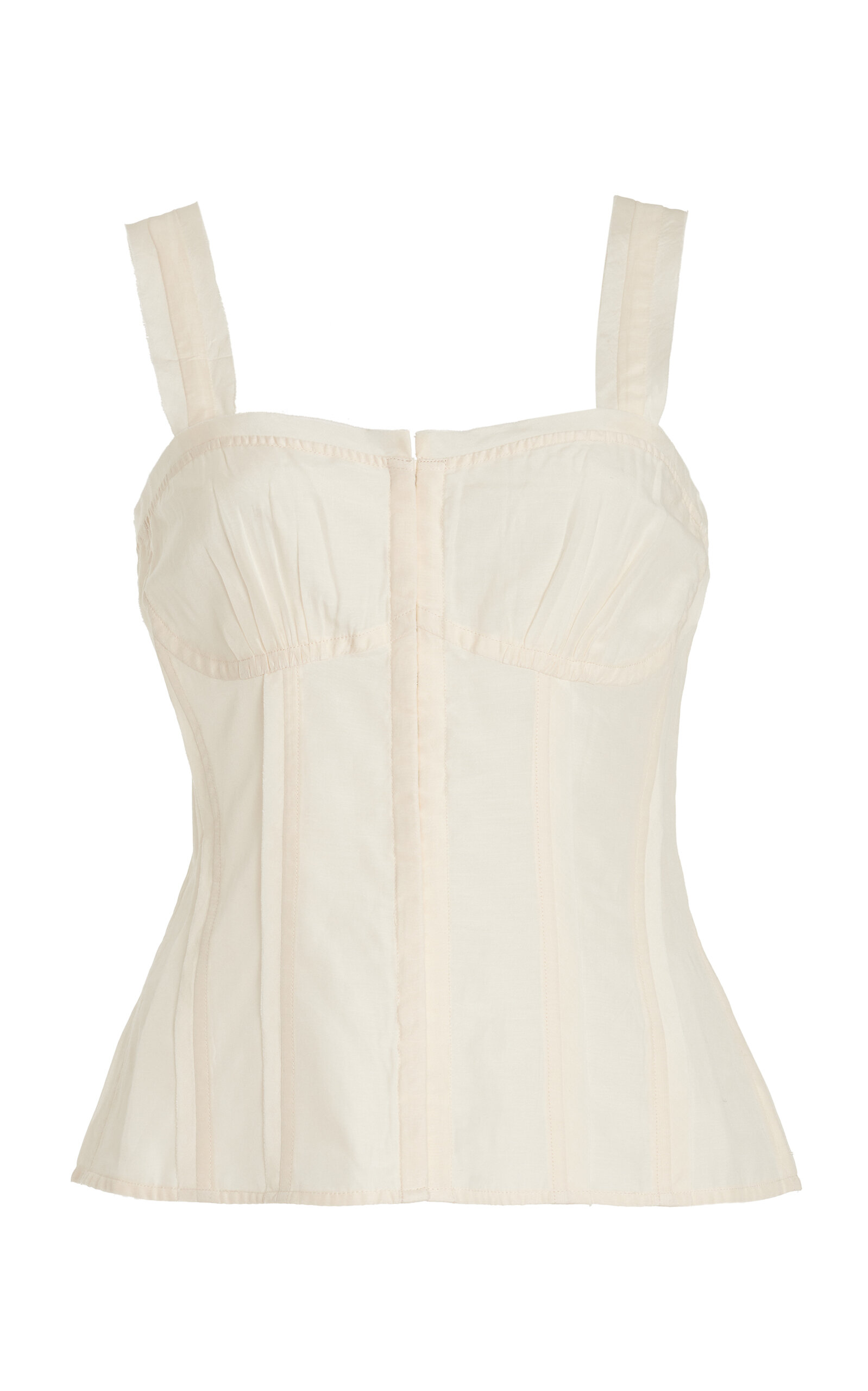 Shop Ulla Johnson Abilene Cotton-silk Top In White