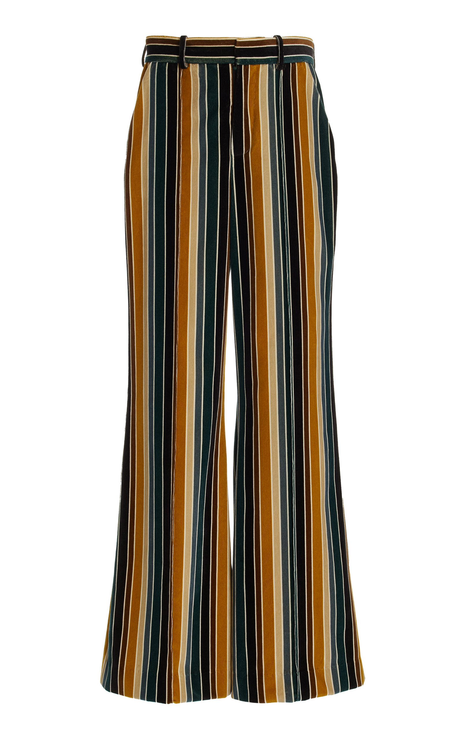Rosie Assoulin Women's Paneled And Piped Wide-leg Pants In Multi
