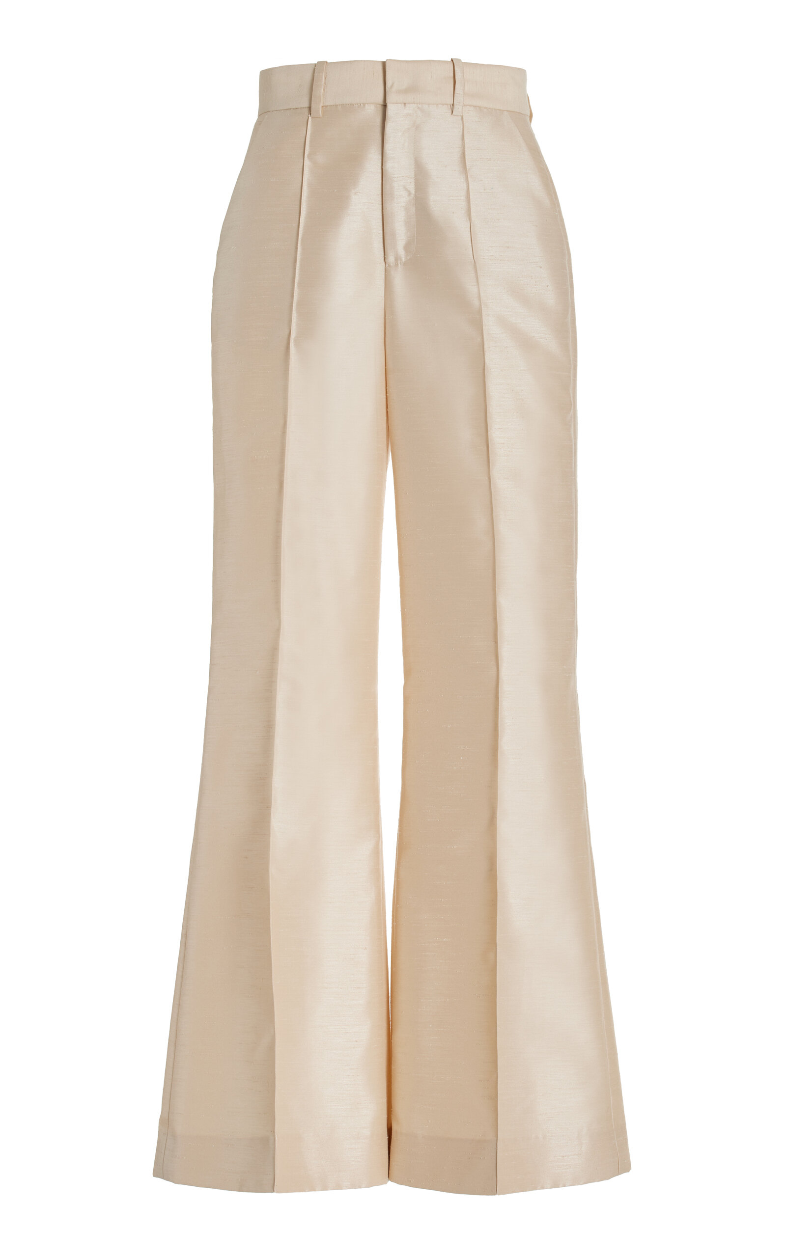 Rosie Assoulin Paneled And Piped Wide-leg Trousers In White