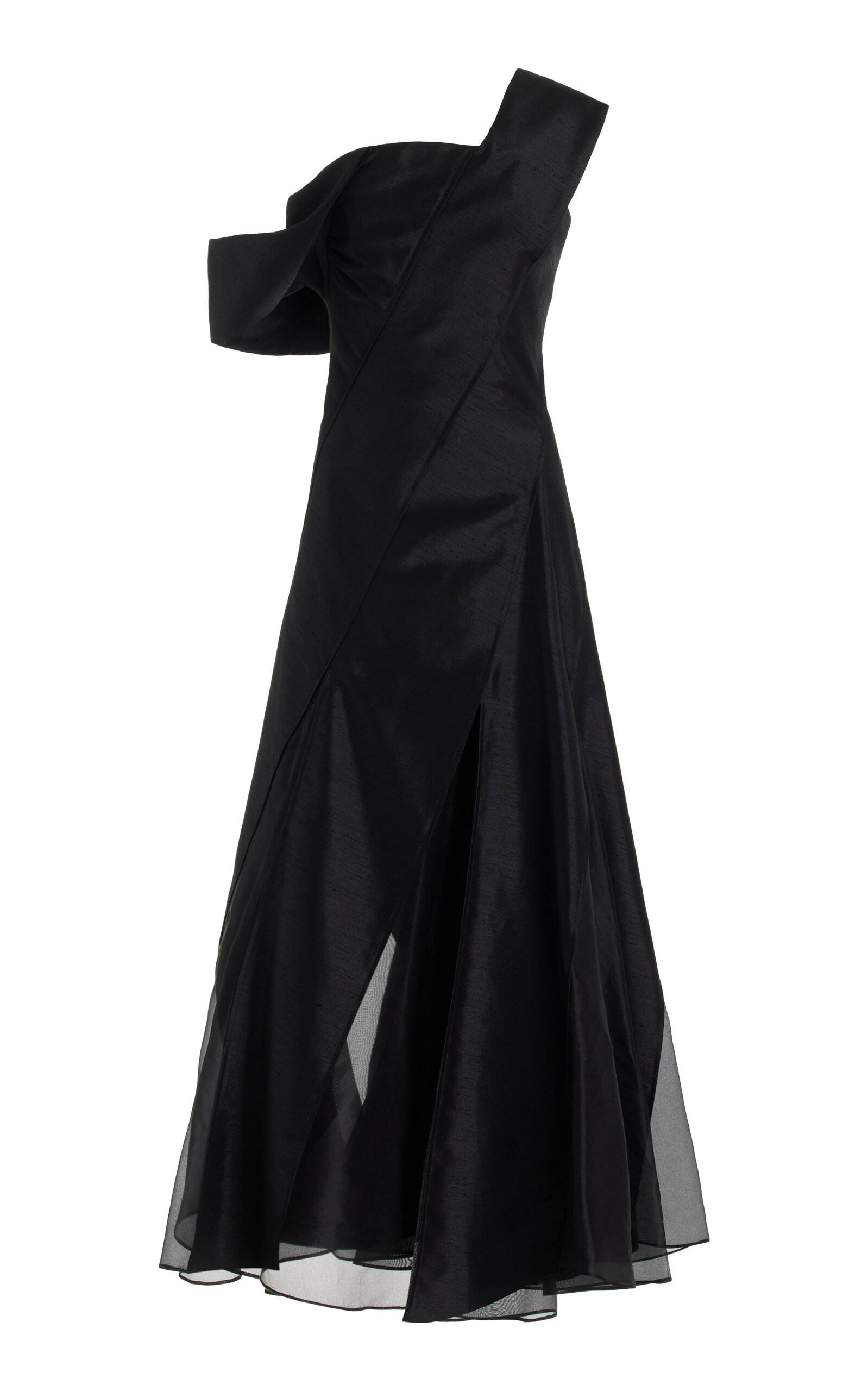 Rosie Assoulin Twisted Off-the-shoulder Maxi Dress In Black