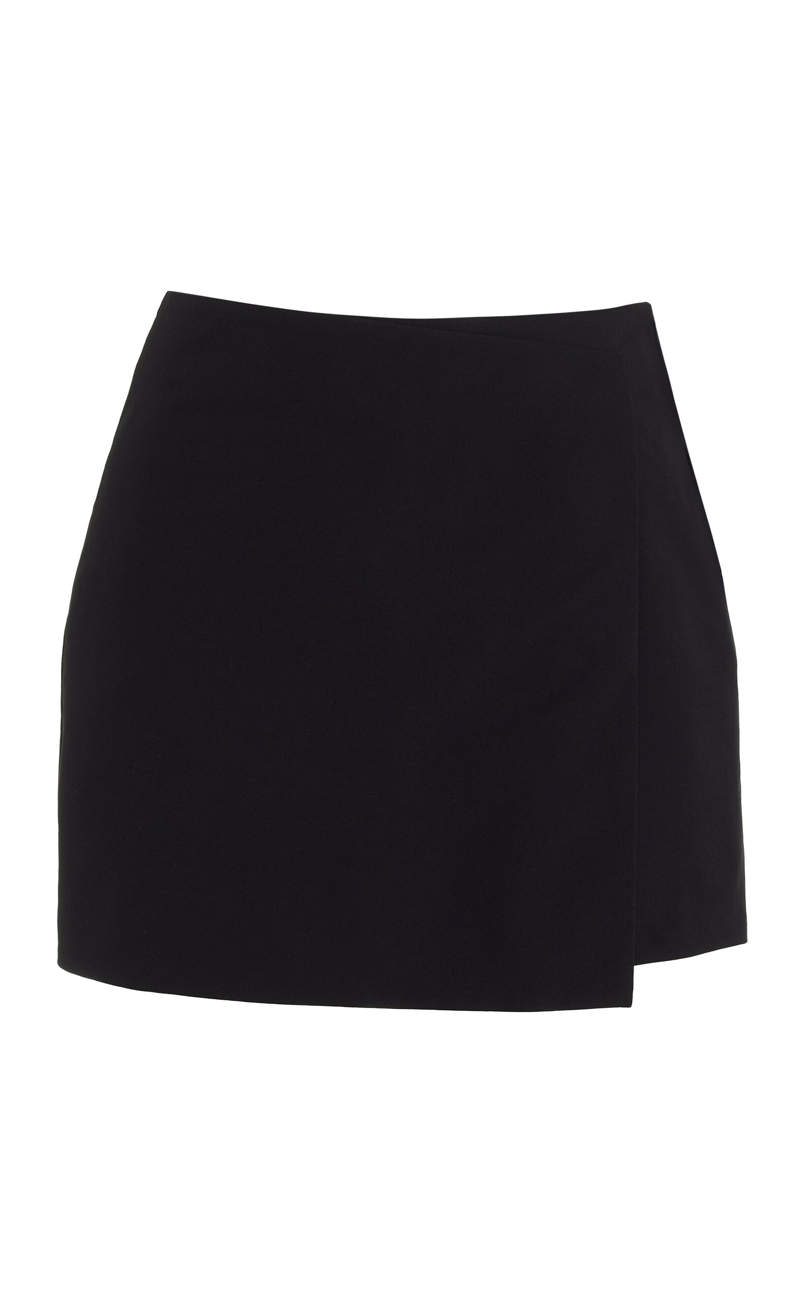 Shop Moncler Wool-cashmere Mini Skort In Black