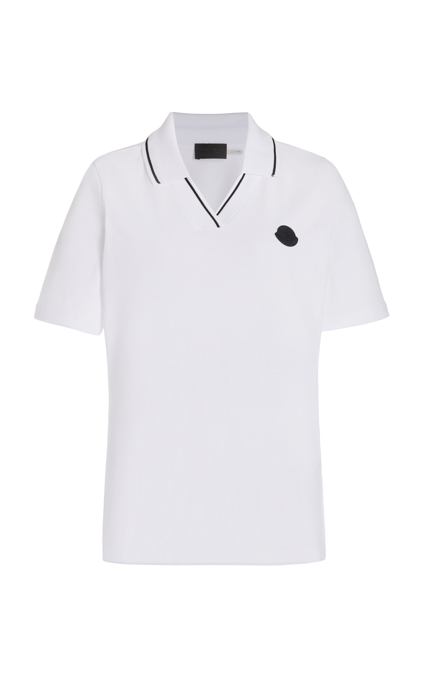 Moncler Cotton-Pique Polo Shirt - Moda Operandi