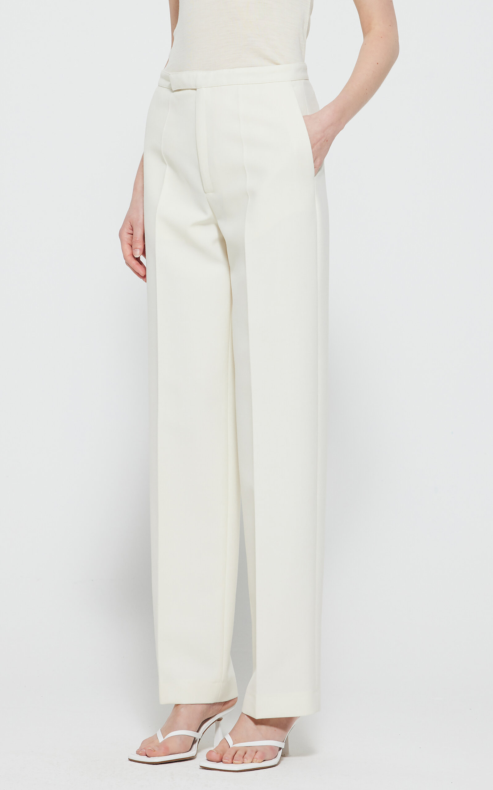 Rohe Tailored Pants In Ivory
