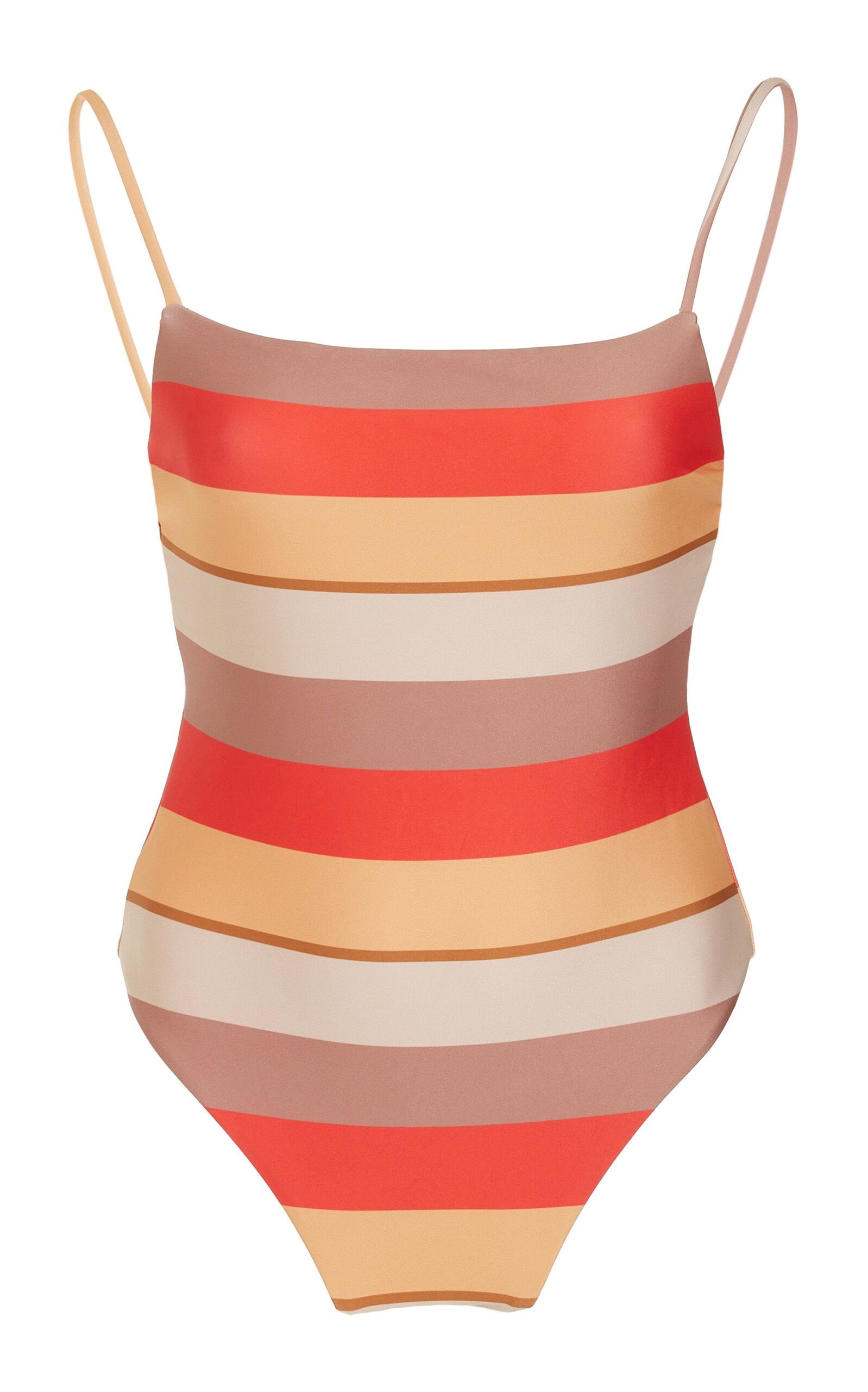 Striped One-Piece Swimsuit