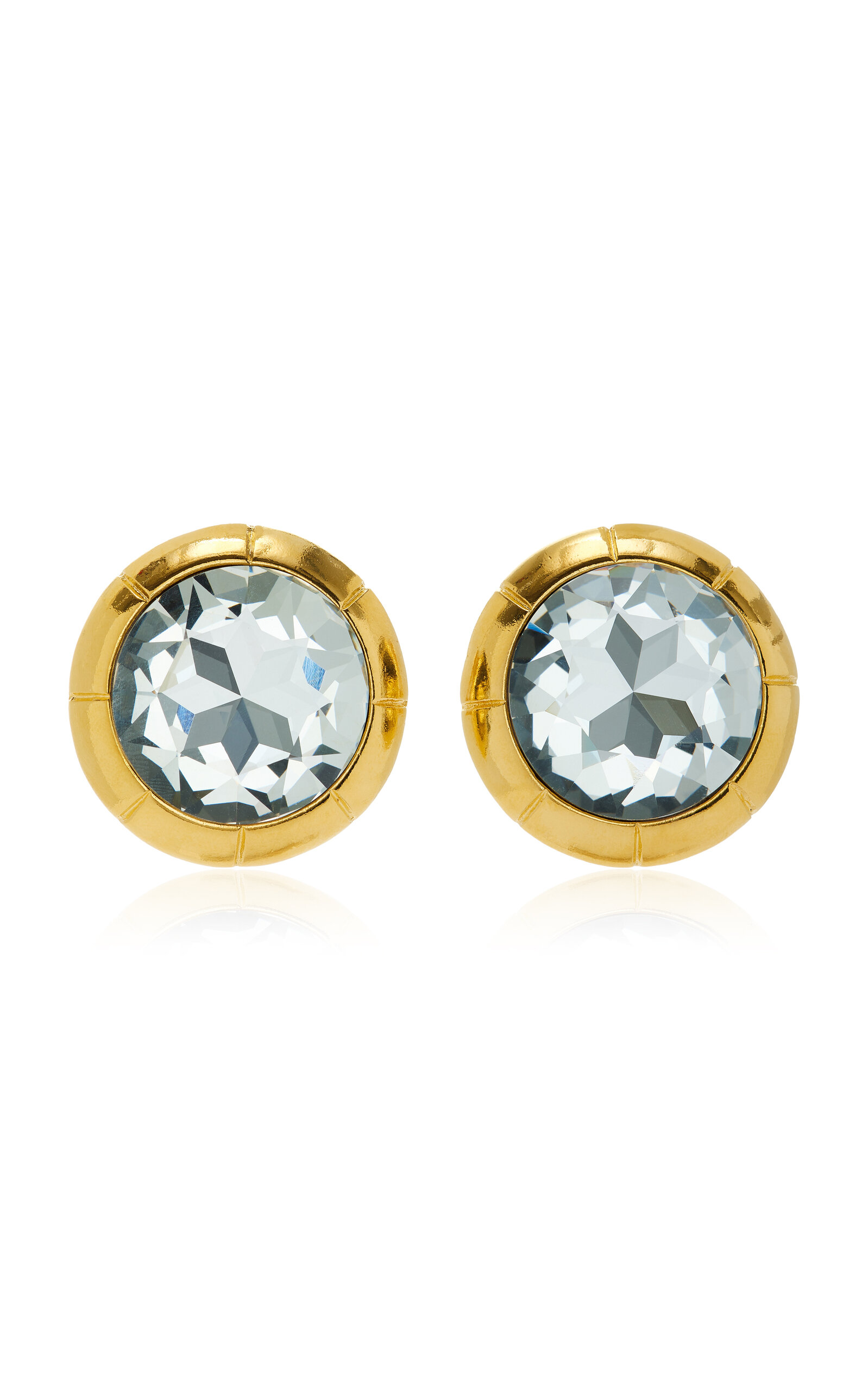 Alessandra Rich Gold-tone Crystal Earrings
