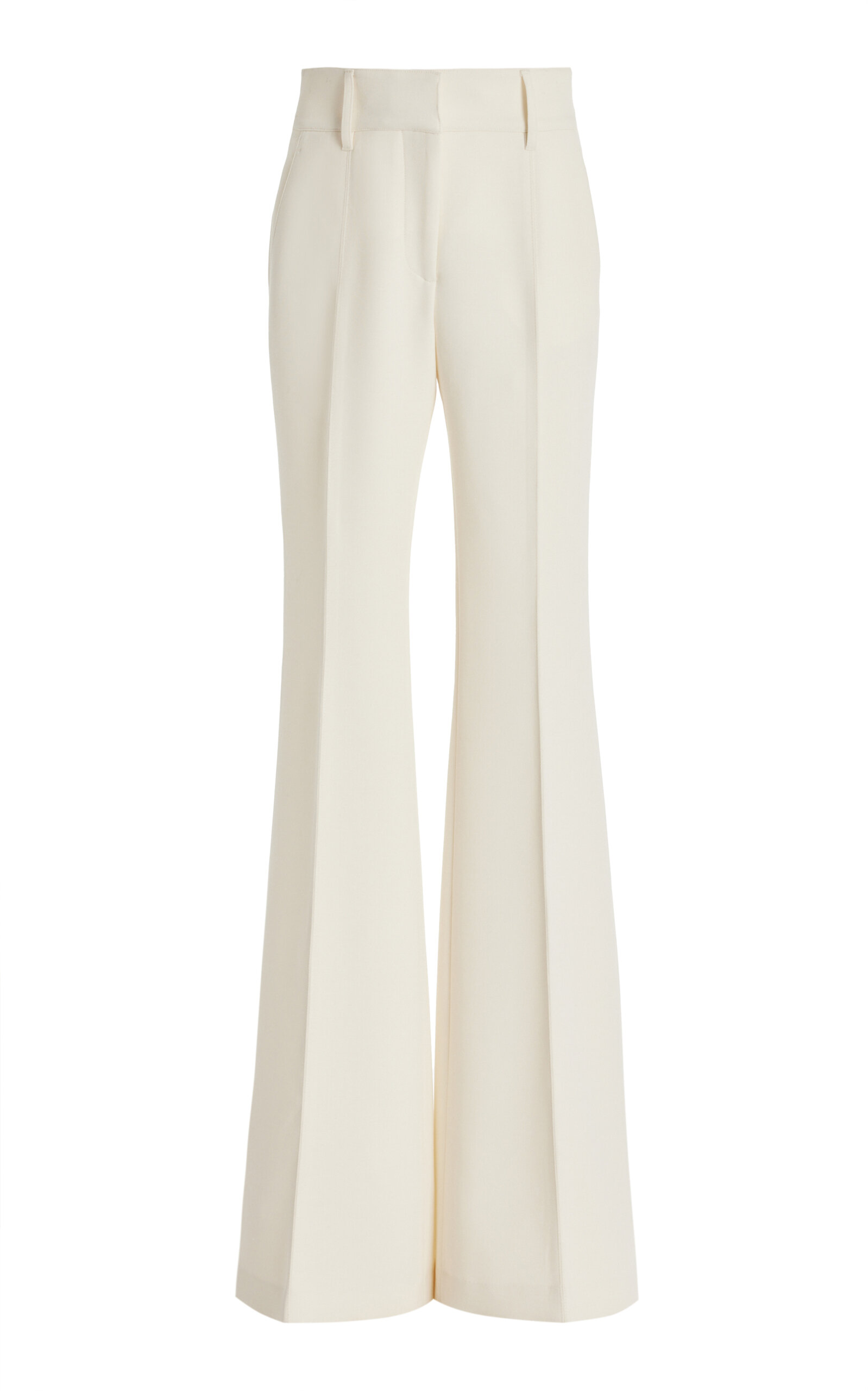 Gabriela Hearst Gabriel Wool-blend Flared-leg Trousers In Ivory