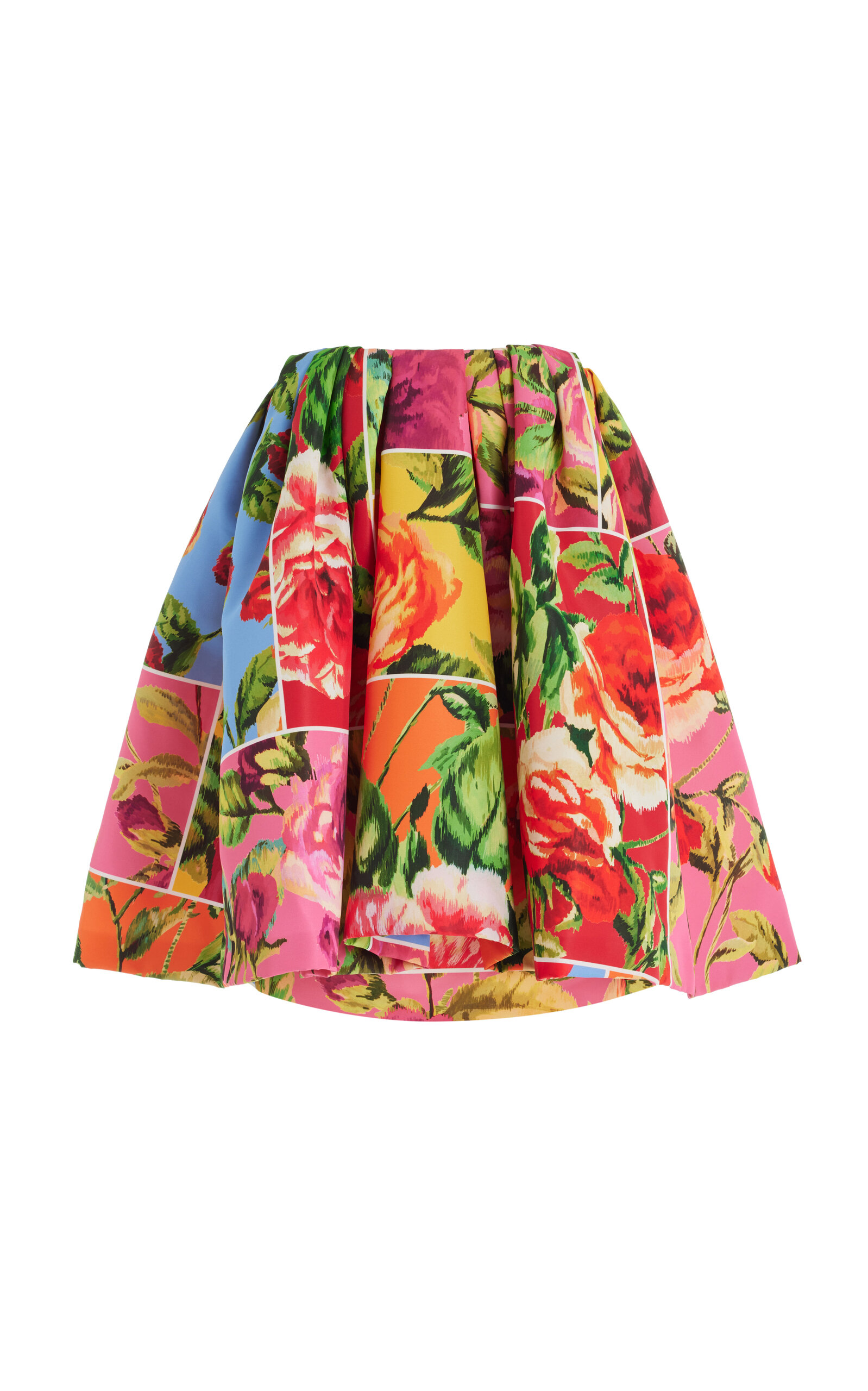 Carolina Herrera - Pleated Strapless Mini Dress - Print - US 0 - Moda Operandi