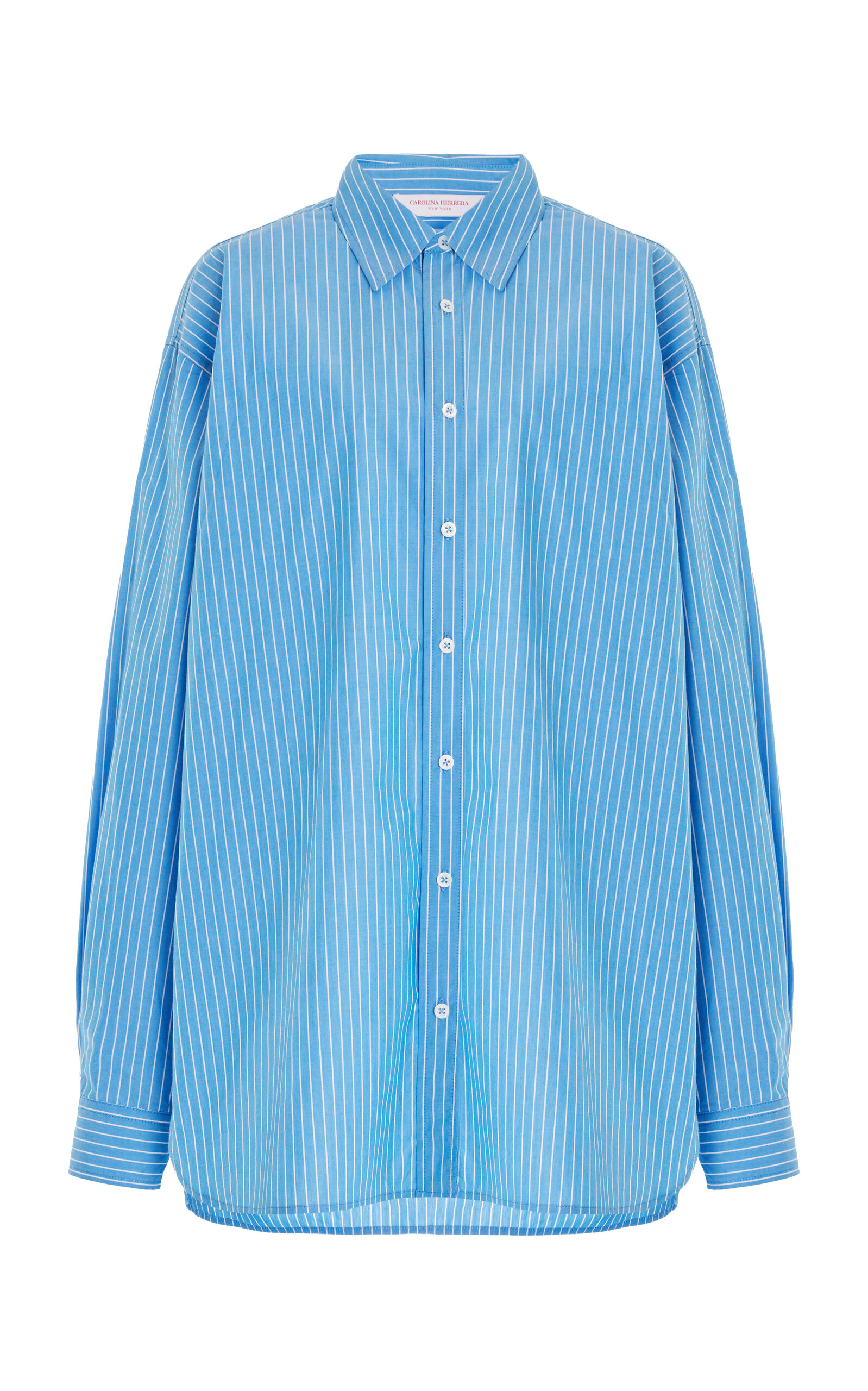 Carolina Herrera Women's Cotton Shirt In Blue