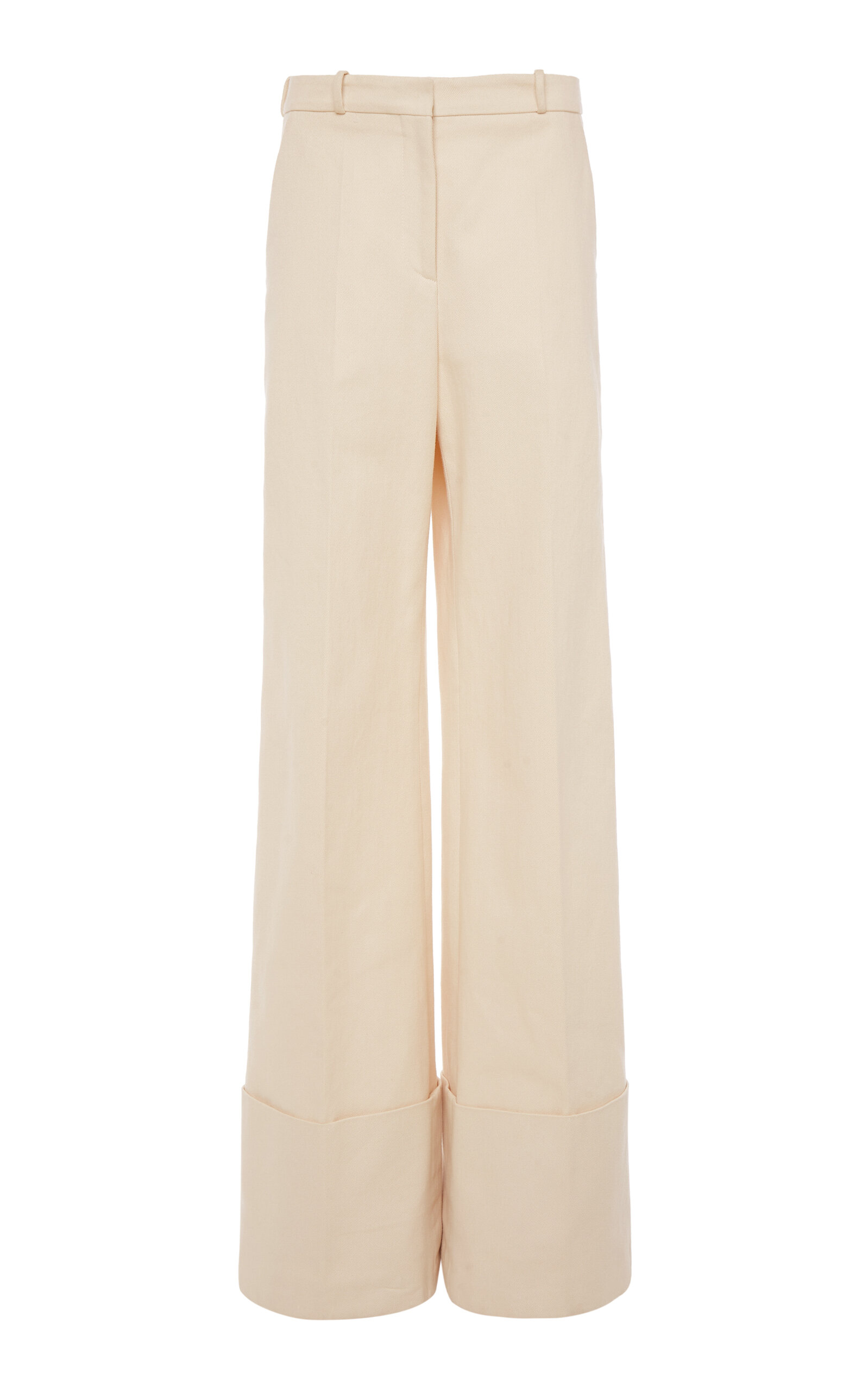 Cotton Wide-Leg Trousers