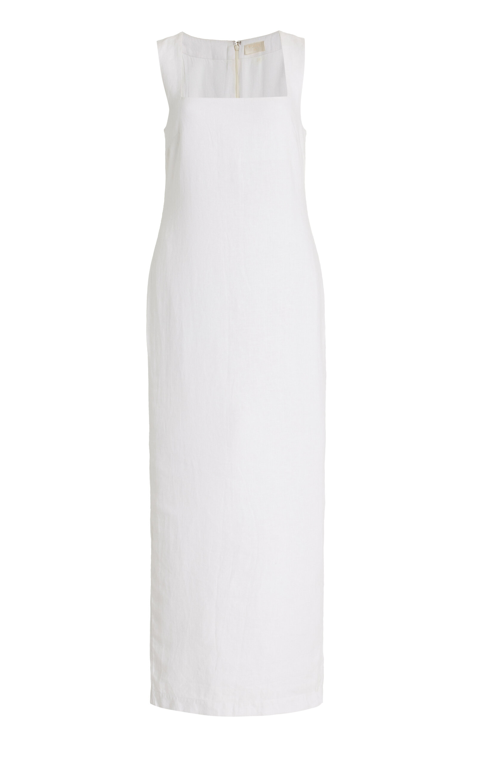 Shop Posse Alice Linen Maxi Dress In White