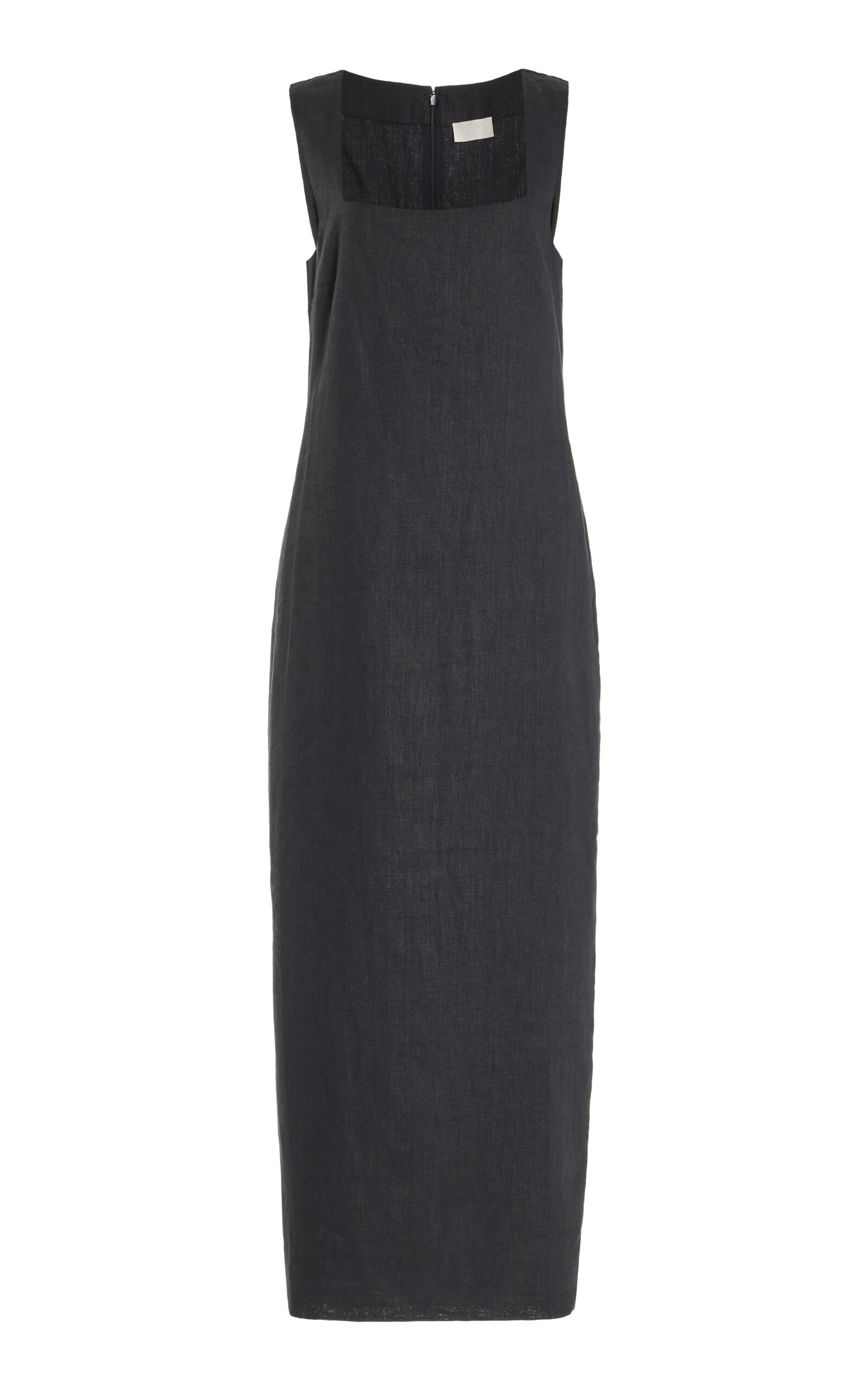 Posse Exclusive Alice Linen Maxi Dress - Black - XS