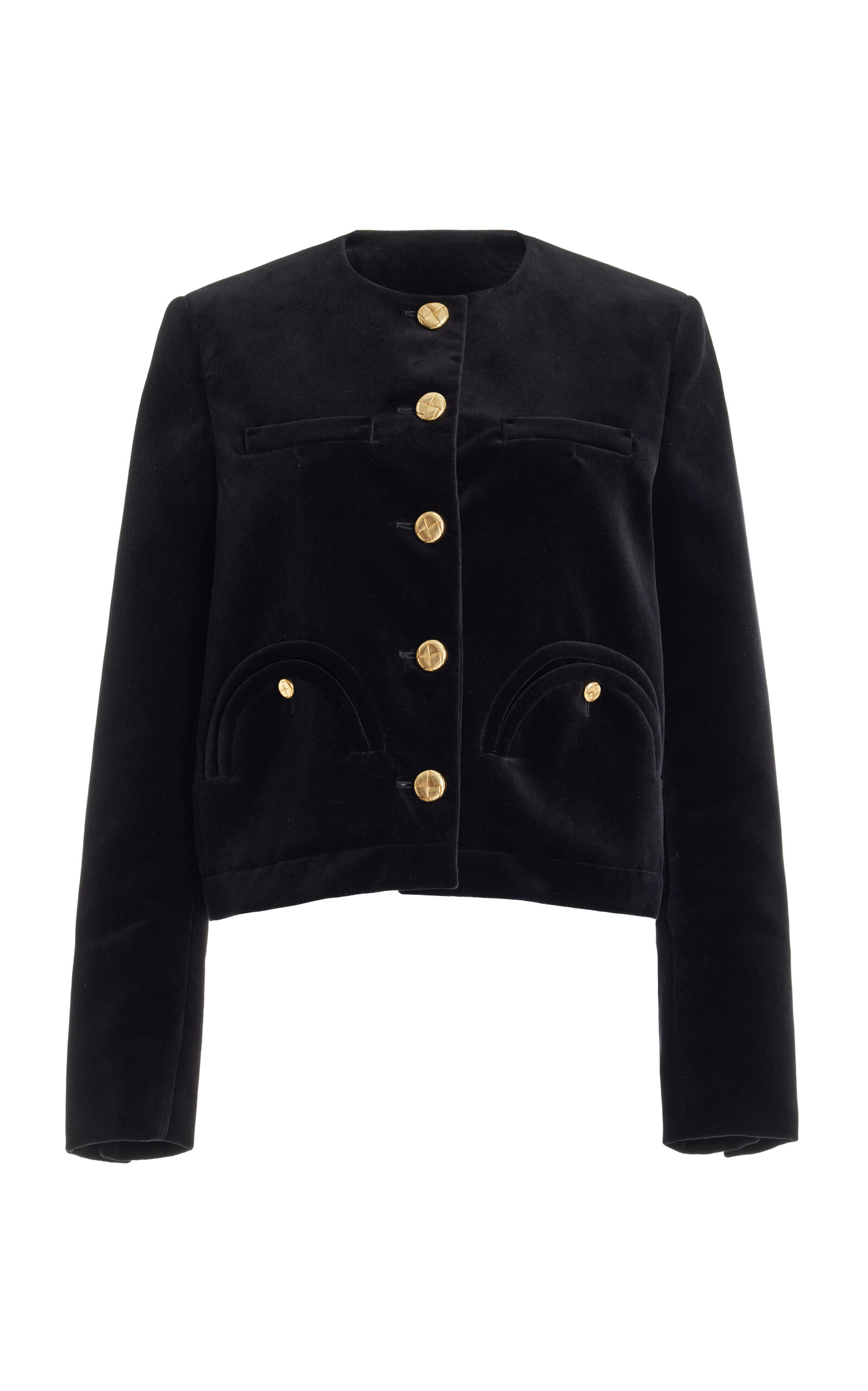 BLAZÉ MILANO JEALOUSY CROPPED COTTON BOLERO JACKET