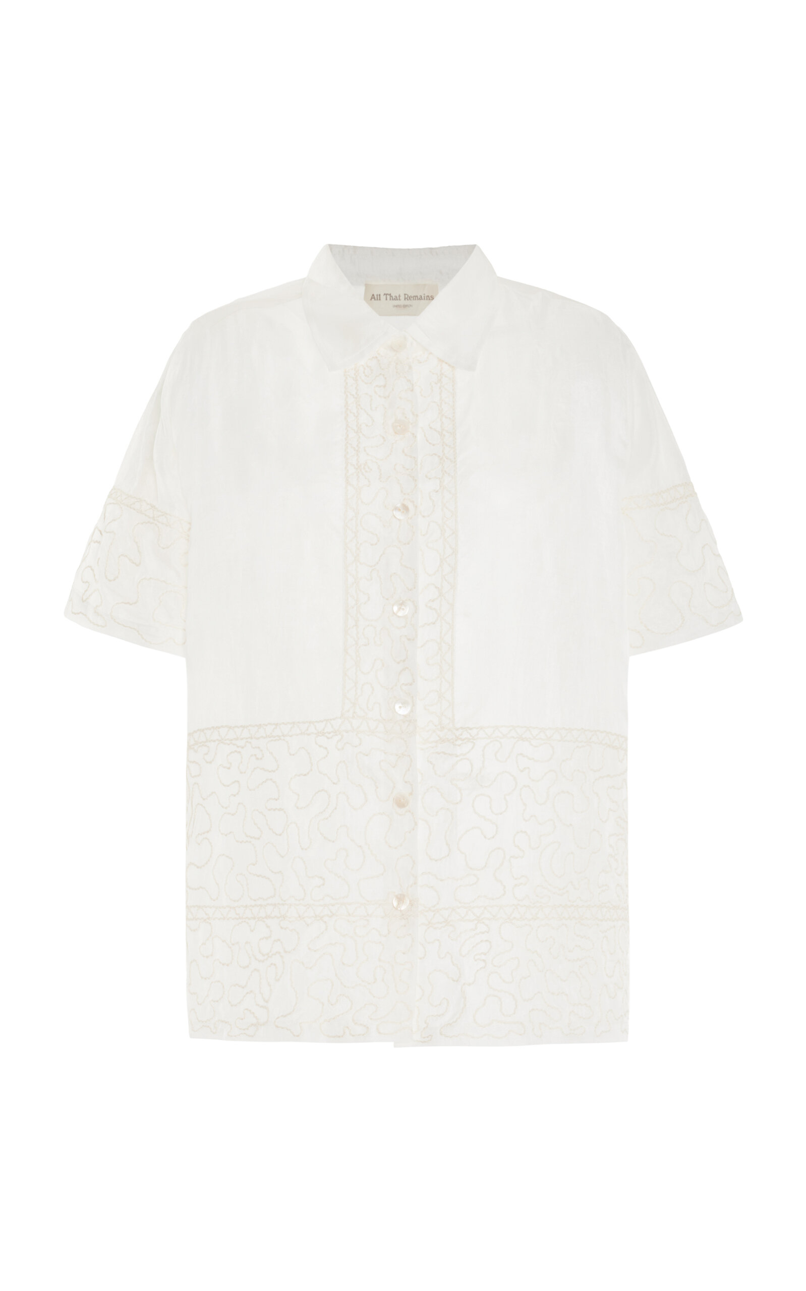 Promise Hand-Embroidered Silk Shirt