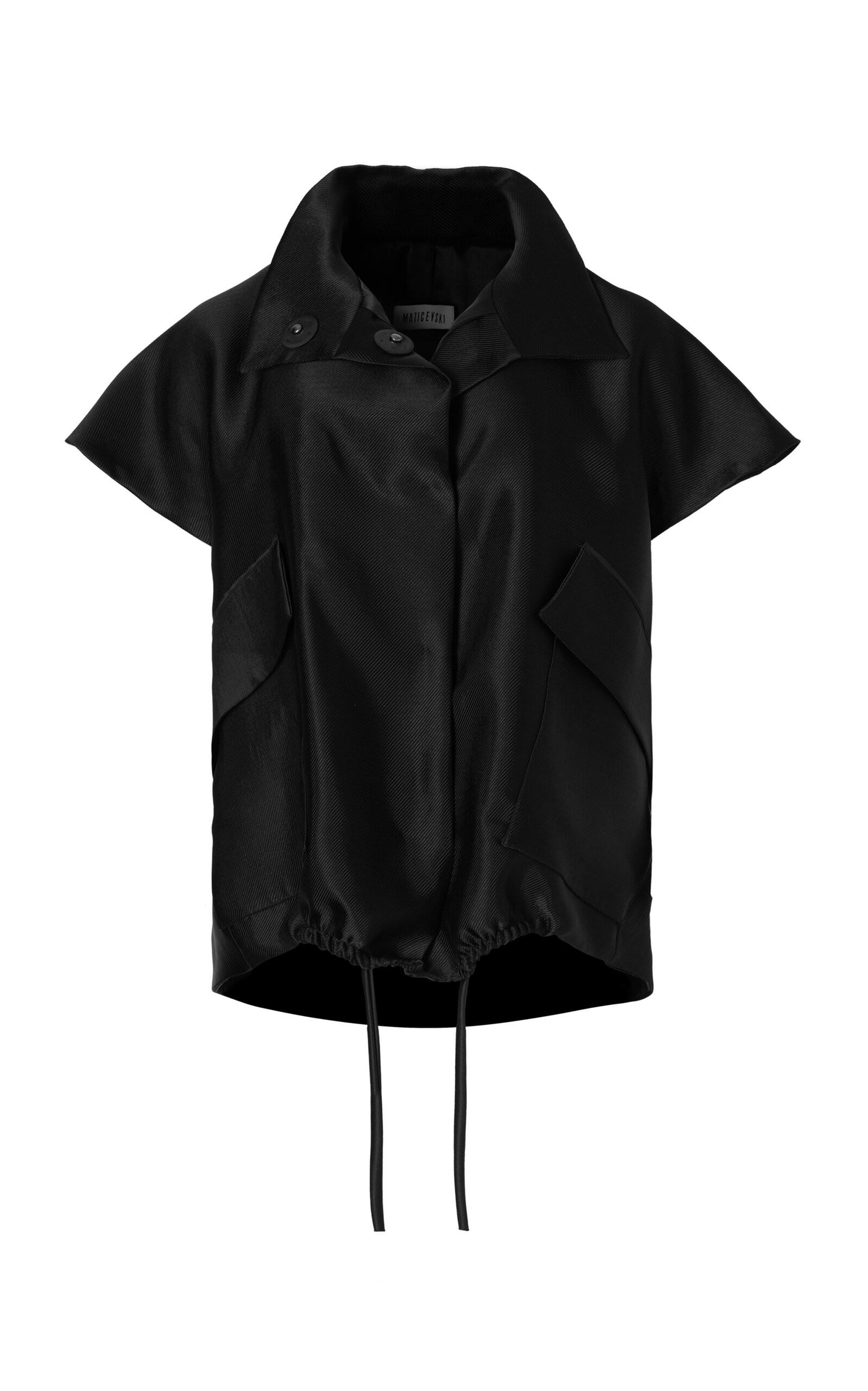 Maticevski Verbena Vest Jacket In Black