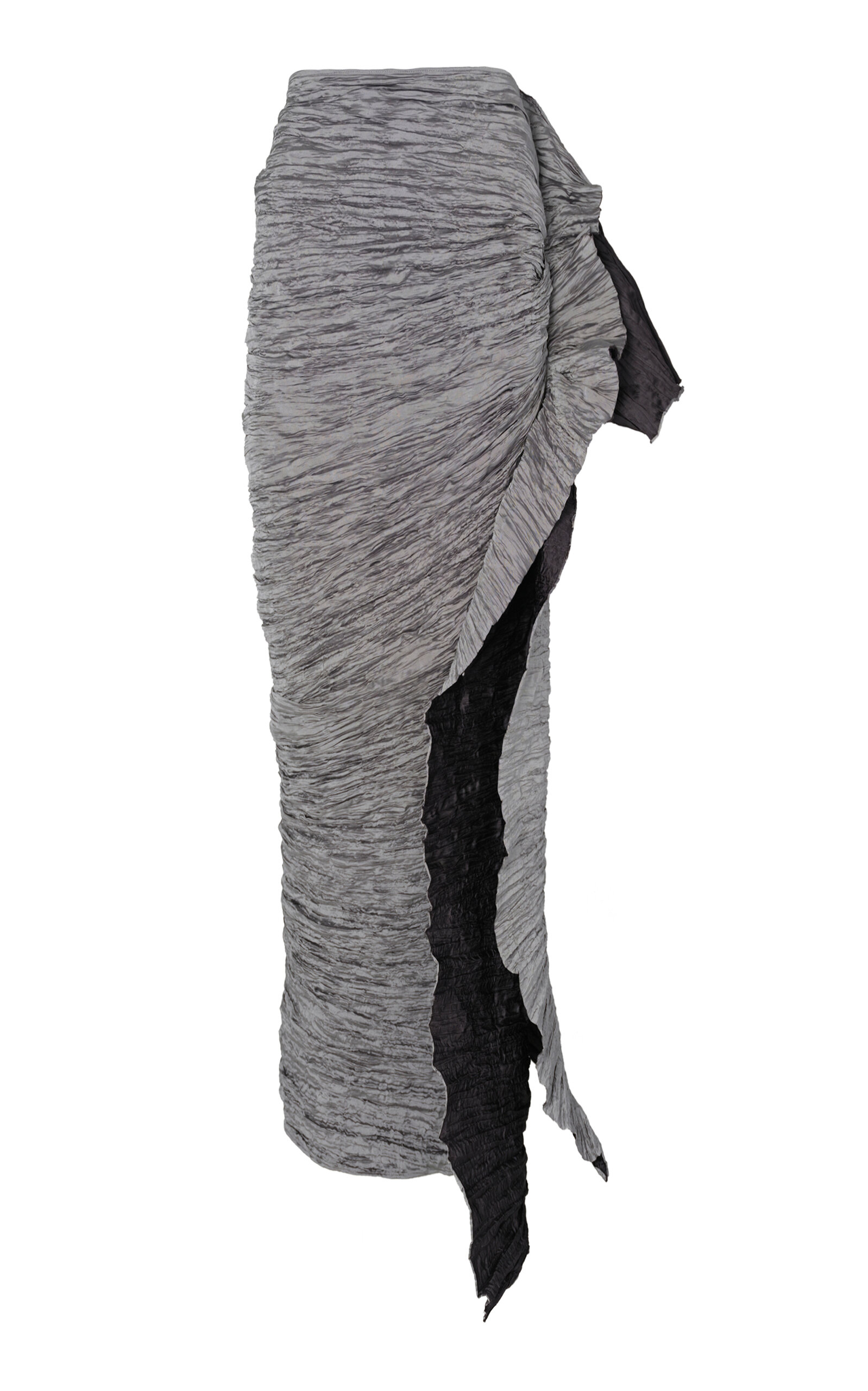 Maticevski Women's Vetiver Pleated Midi Skirt In Grey