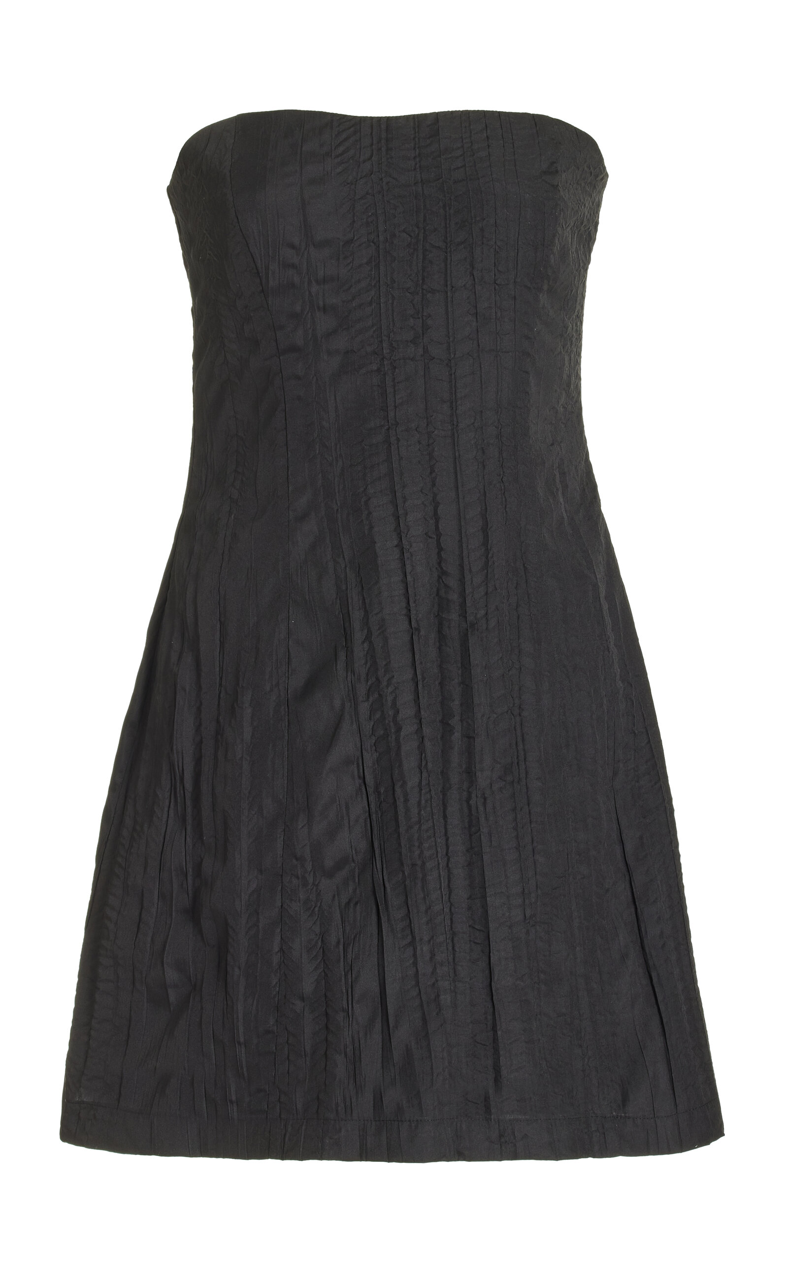 Third Form Rolling Wave Strapless Mini Dress - Black