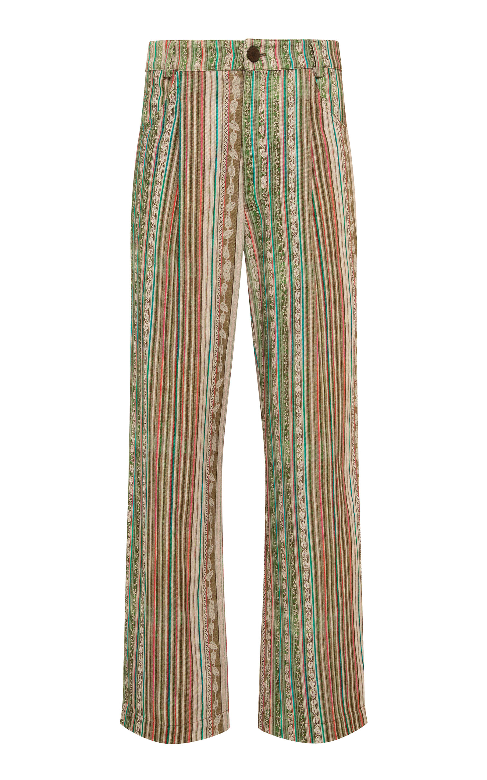 Siedres Mani Low-rise Wide-leg Printed Pants In Multi