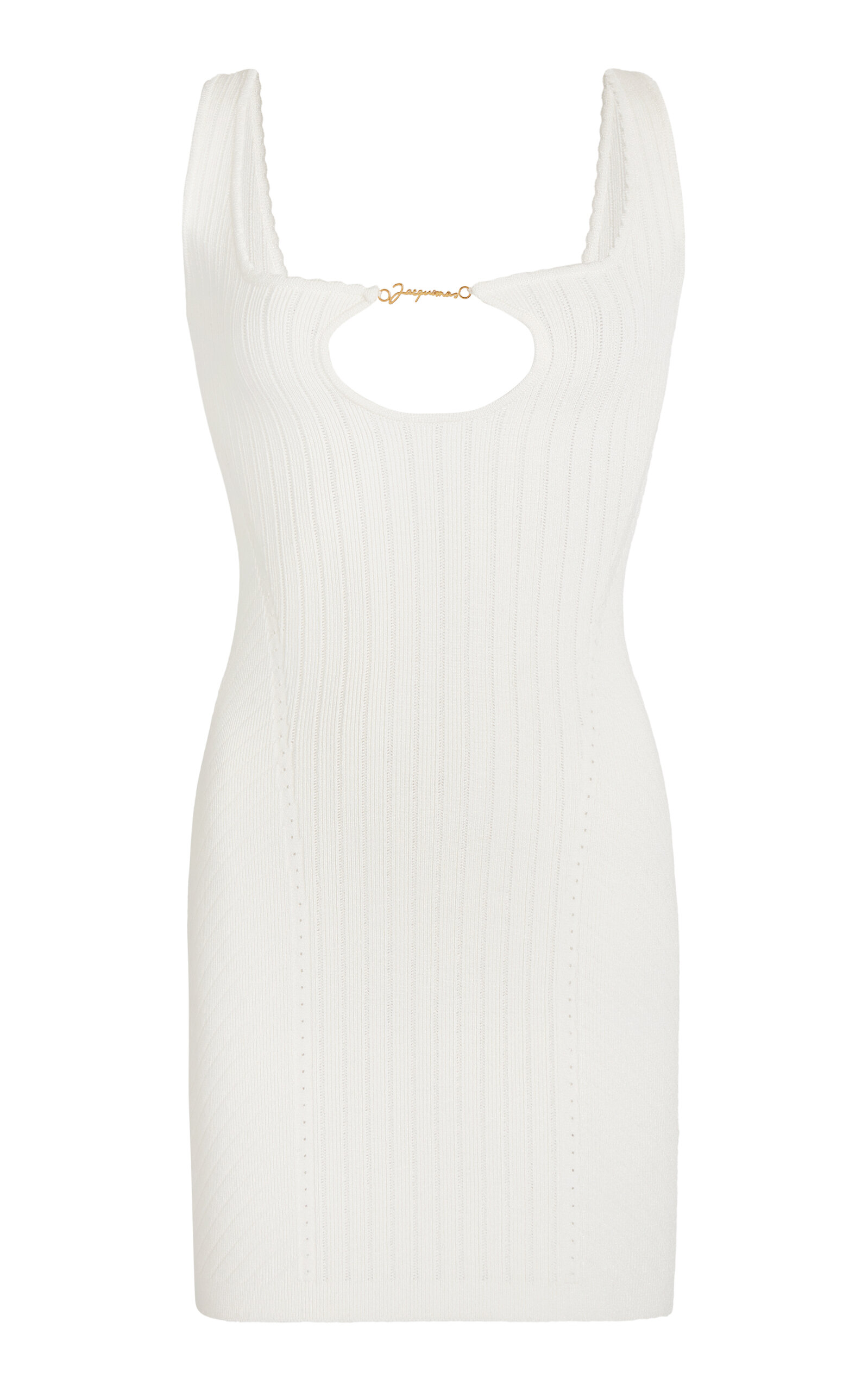 Jacquemus White Les Classiques 'la Mini Robe Sierra' Minidress In Ivory
