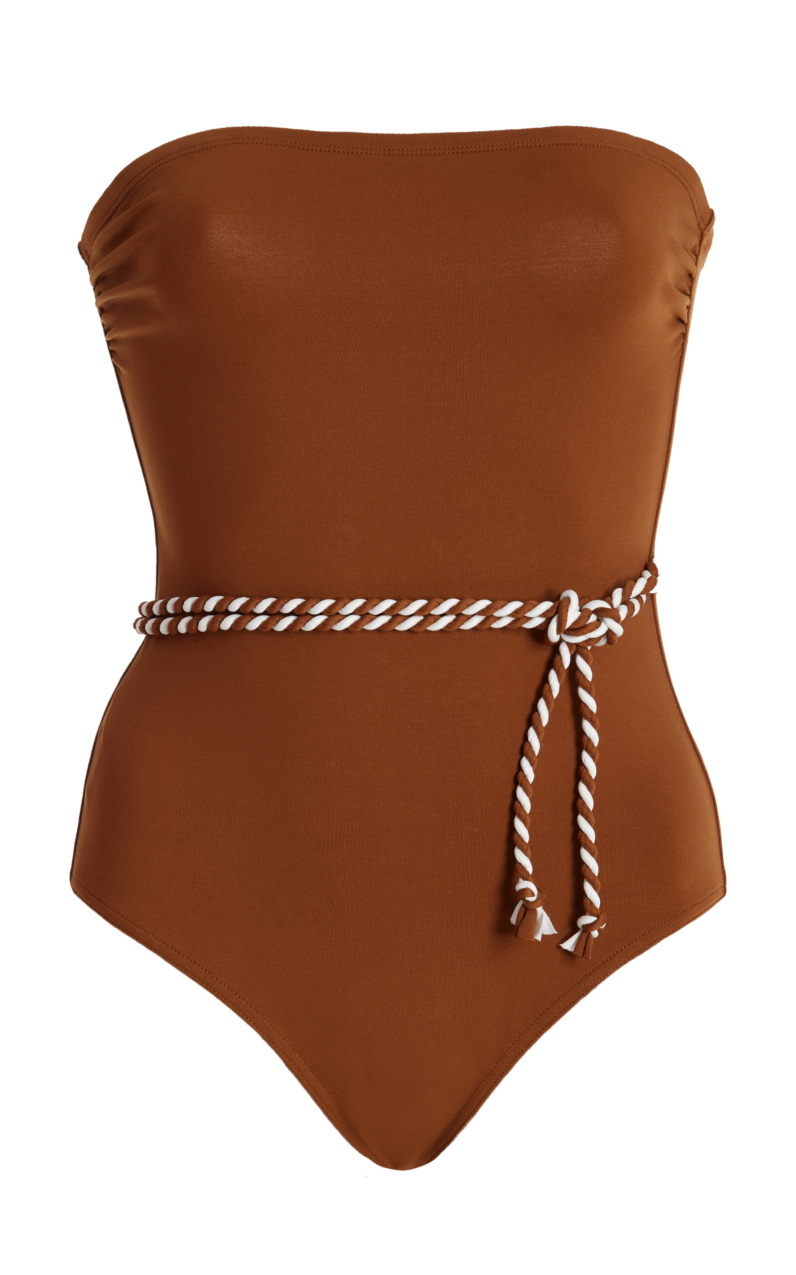 Shop Eres Majorette One-piece Swimsuit In Brown