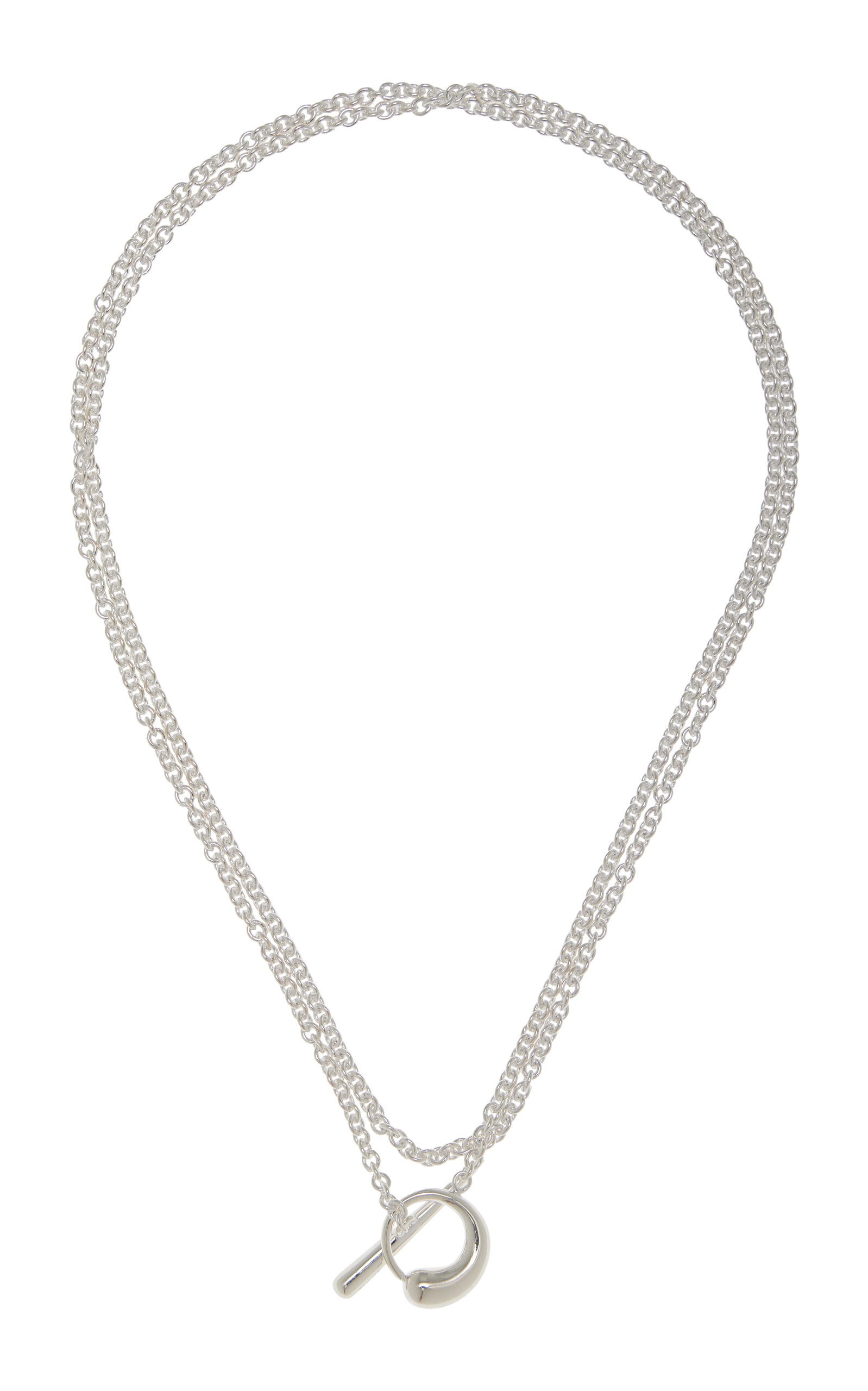 Ragbag Studio Oculus Sterling Silver-plated Necklace And Waist Chain