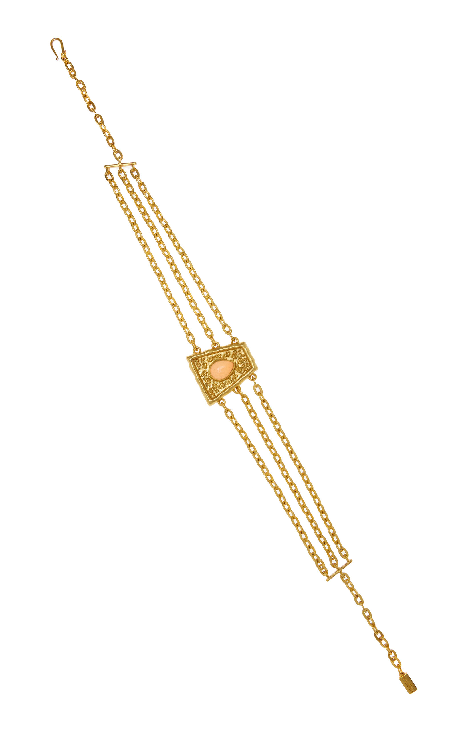 Mayan Quartz 24K Gold-Plated Choker Necklace