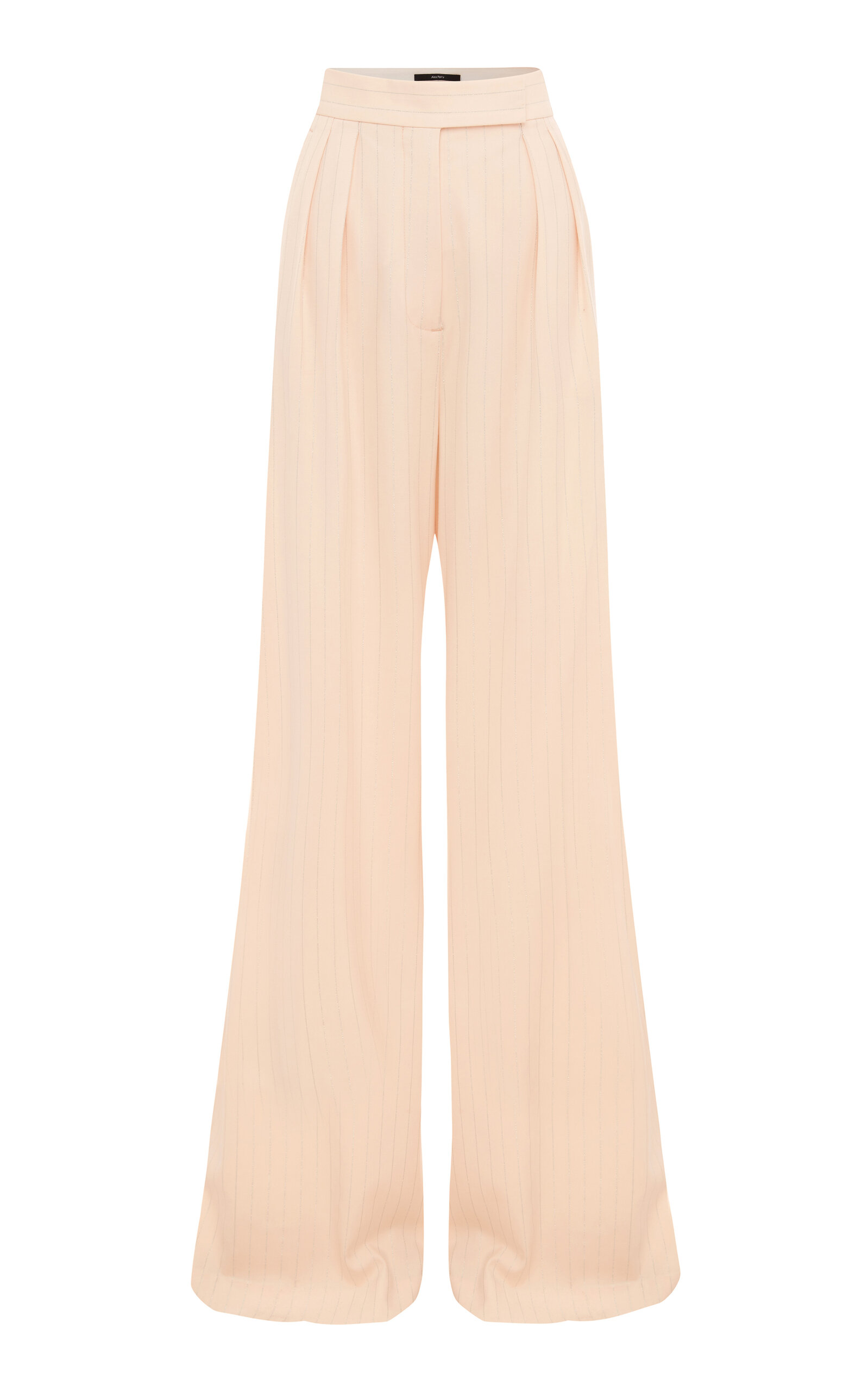 Alex Perry Women's Pleated Pinstriped Wide-leg Pant In Pink