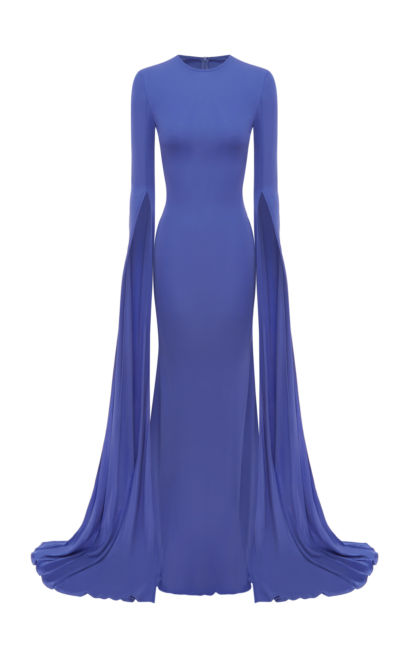 ALEX PERRY WOMEN'S CAPE-DETAILED JERSEY GOWN