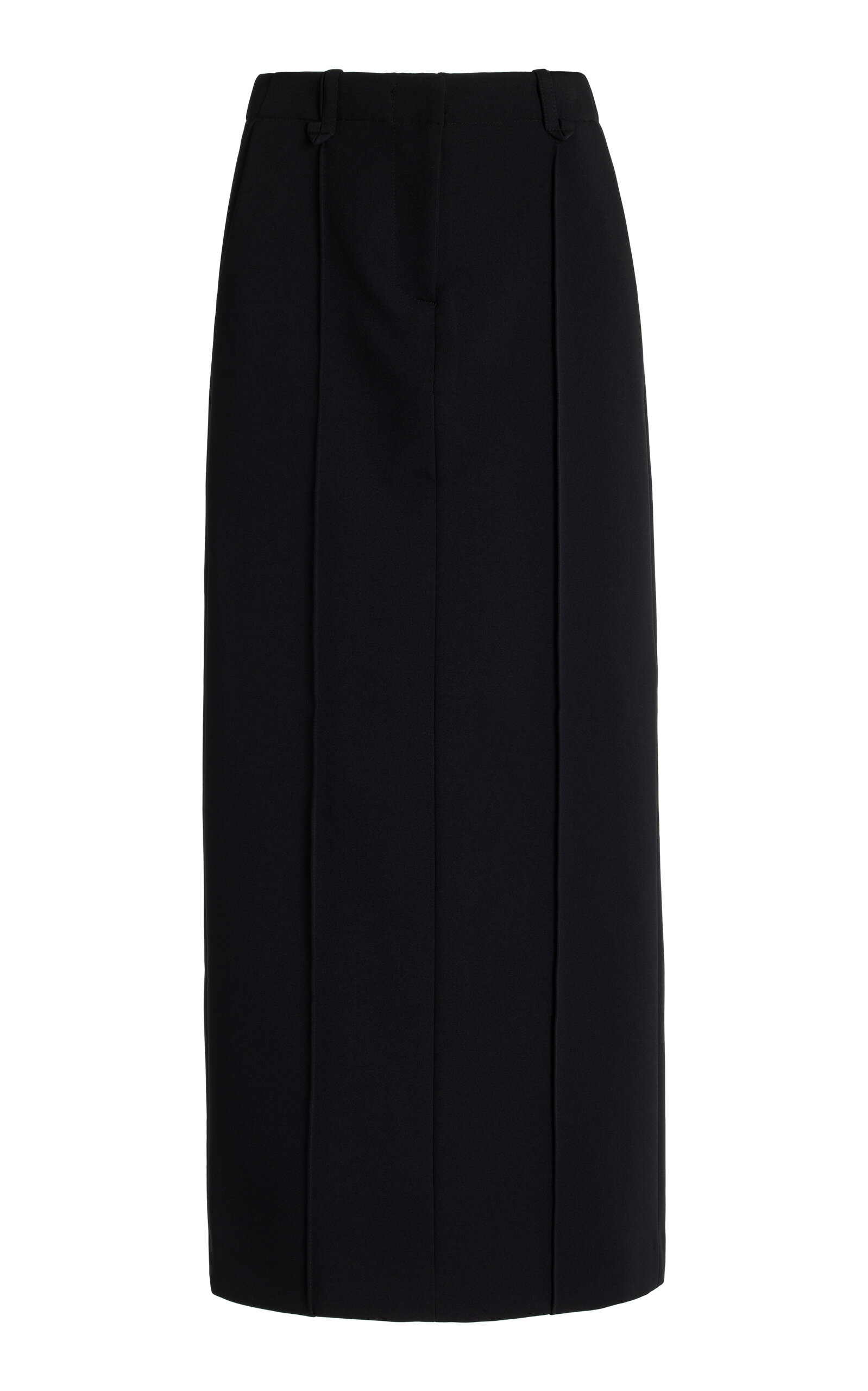 Simkhai Odell Crepe Midi Skirt In Black