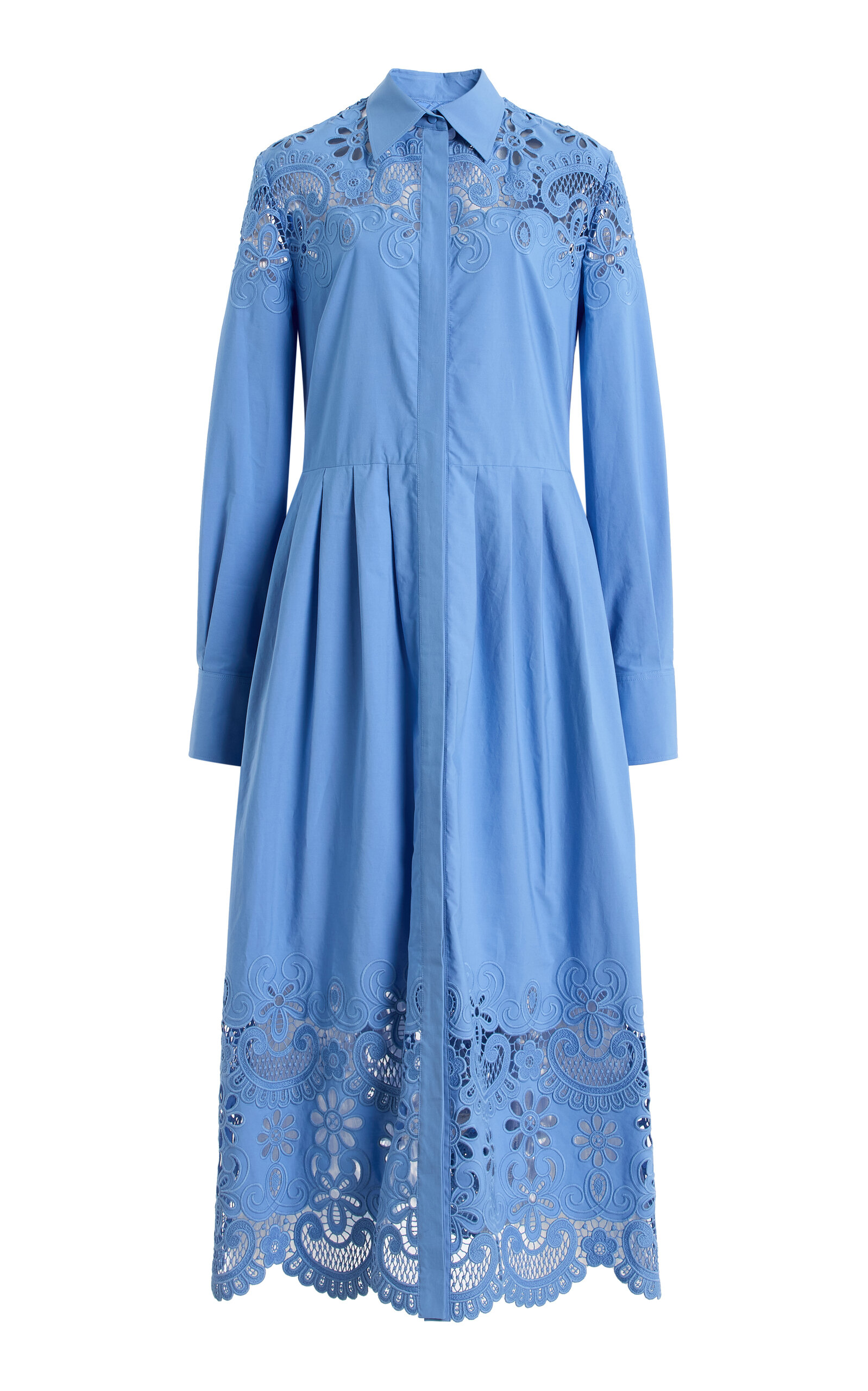 Valentino Garavani Embroidered Silk Dress