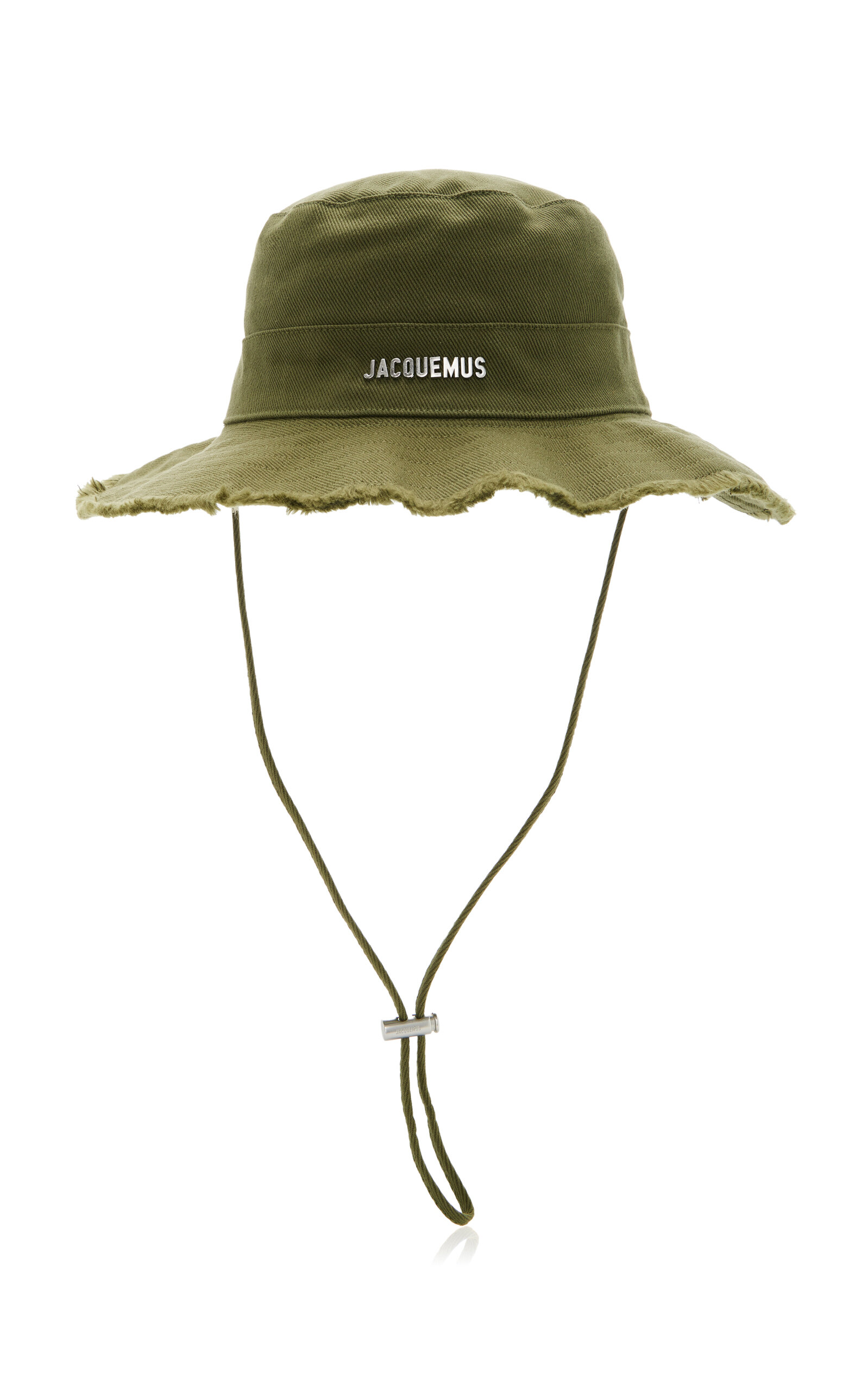 Shop Jacquemus Le Bob Artichaut Cotton Bucket Hat In Green