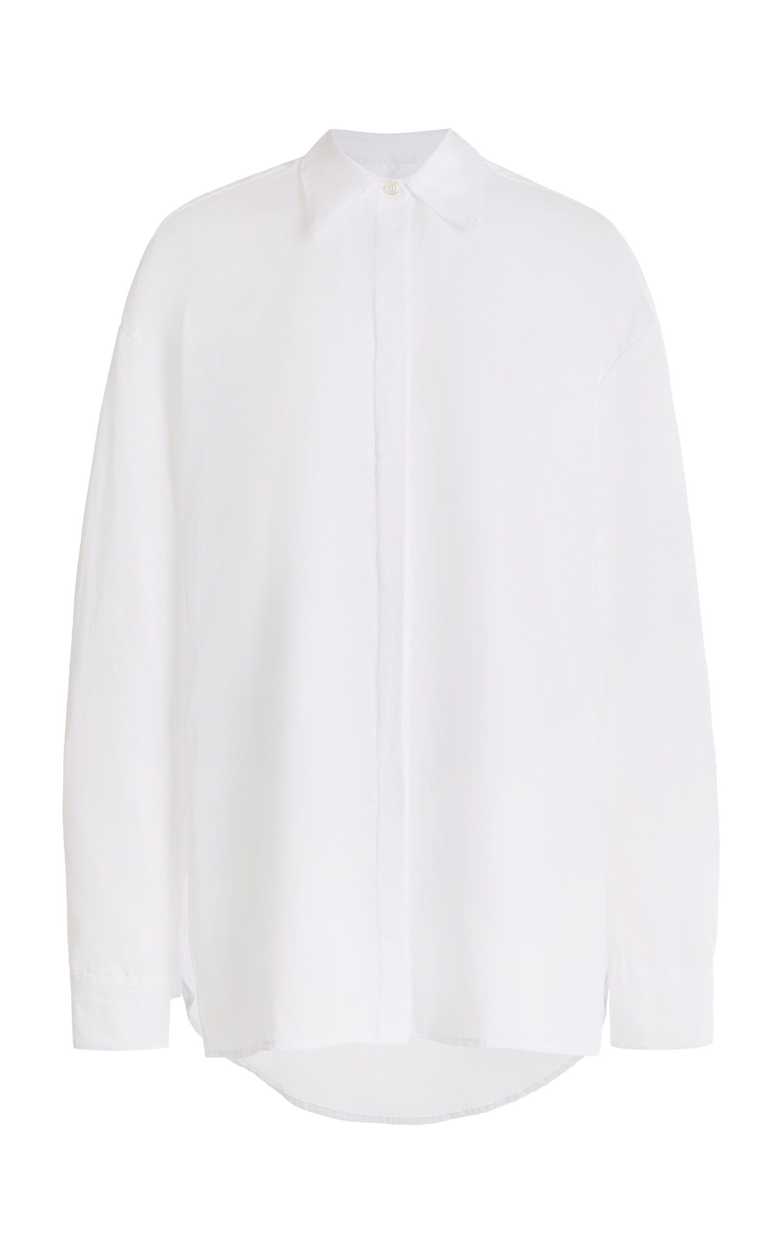 Leset Yoko Ii Oversized Cotton Shirt In White