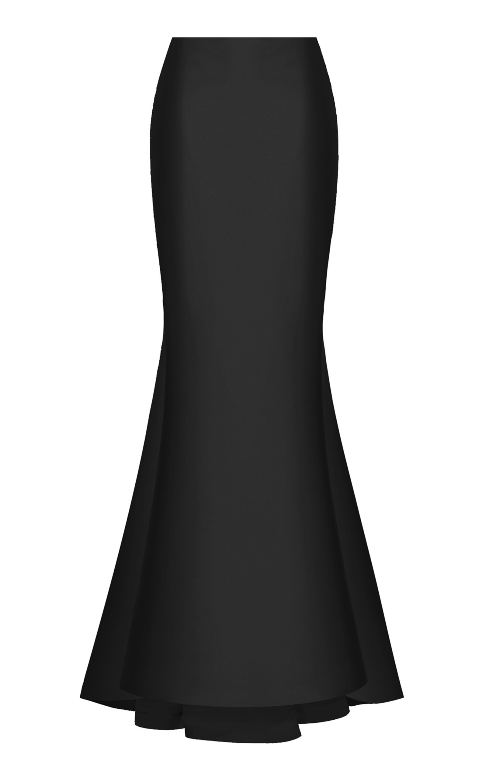 Rasario Satin Maxi Skirt In Black