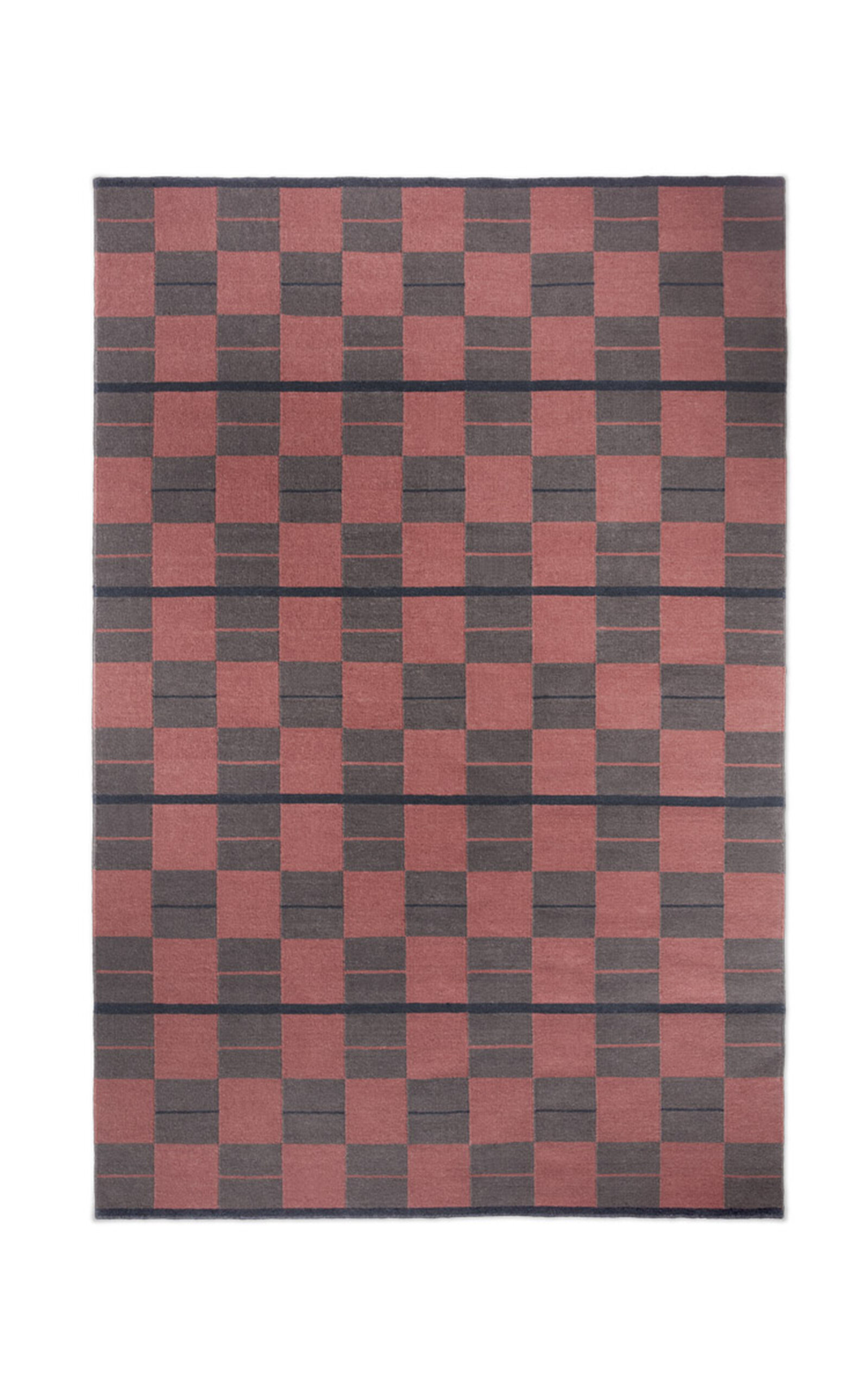 Nordic Knots Båstad By ; Flatweave Area Rug In Red; Size 9' X 12'