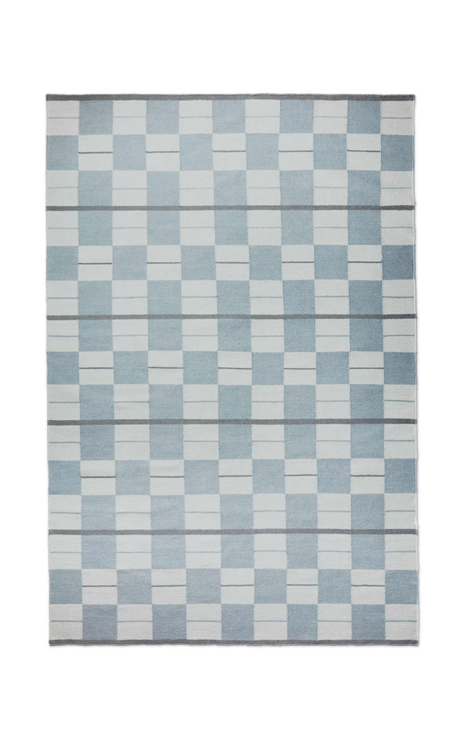 Nordic Knots Båstad By ; Flatweave Area Rug In Blue; Size 8' X 10'