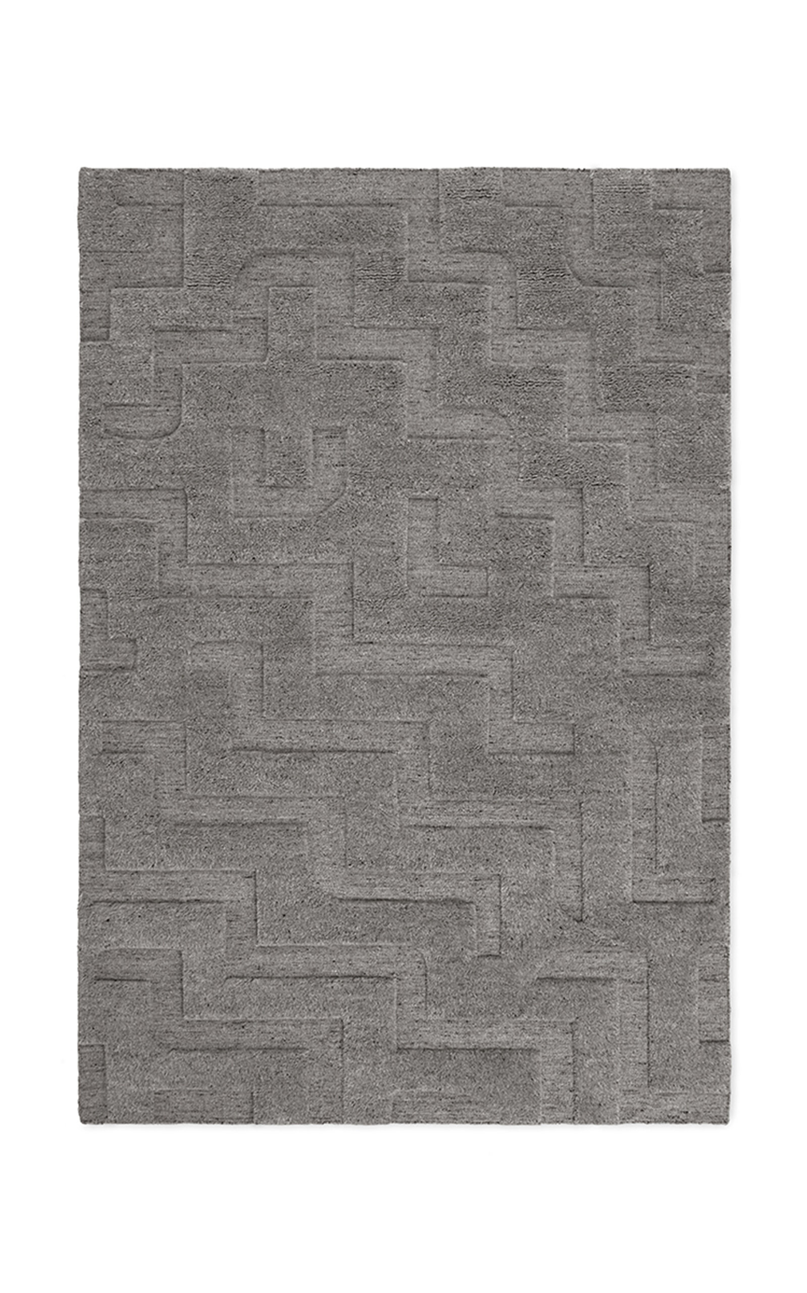 Nordic Knots 5'X 8'Boho Shaggy Area Rug - Grey
