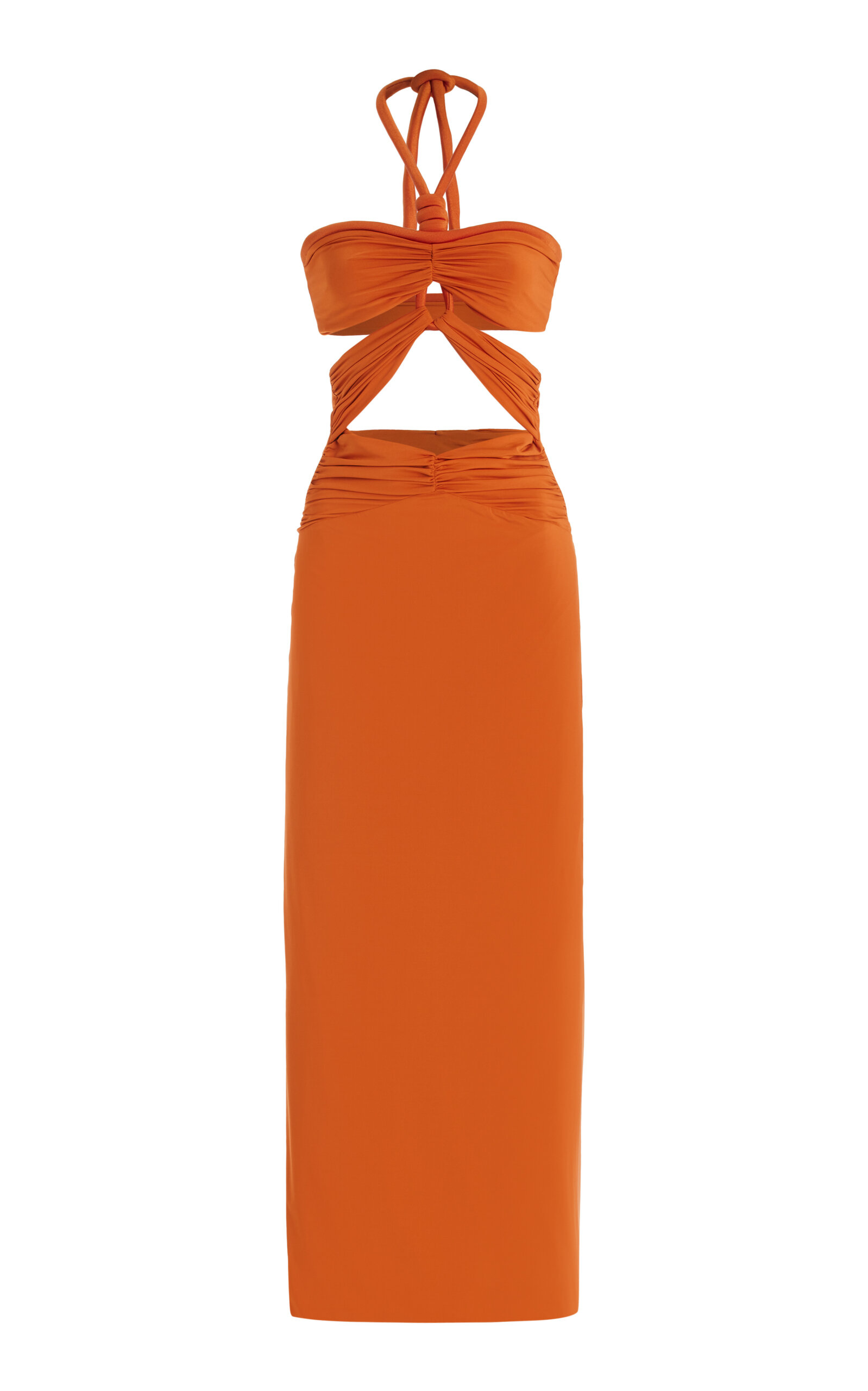 Migramah Twisted Cutout Maxi Dress