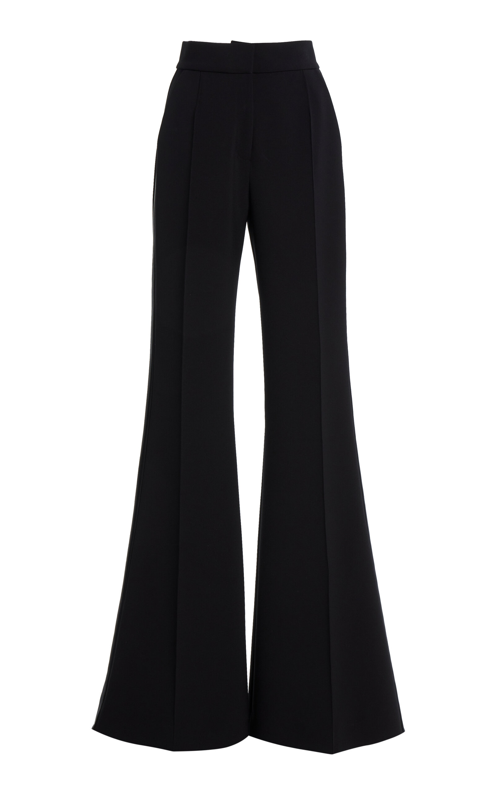 Cady And Satin Wide-Leg Pants