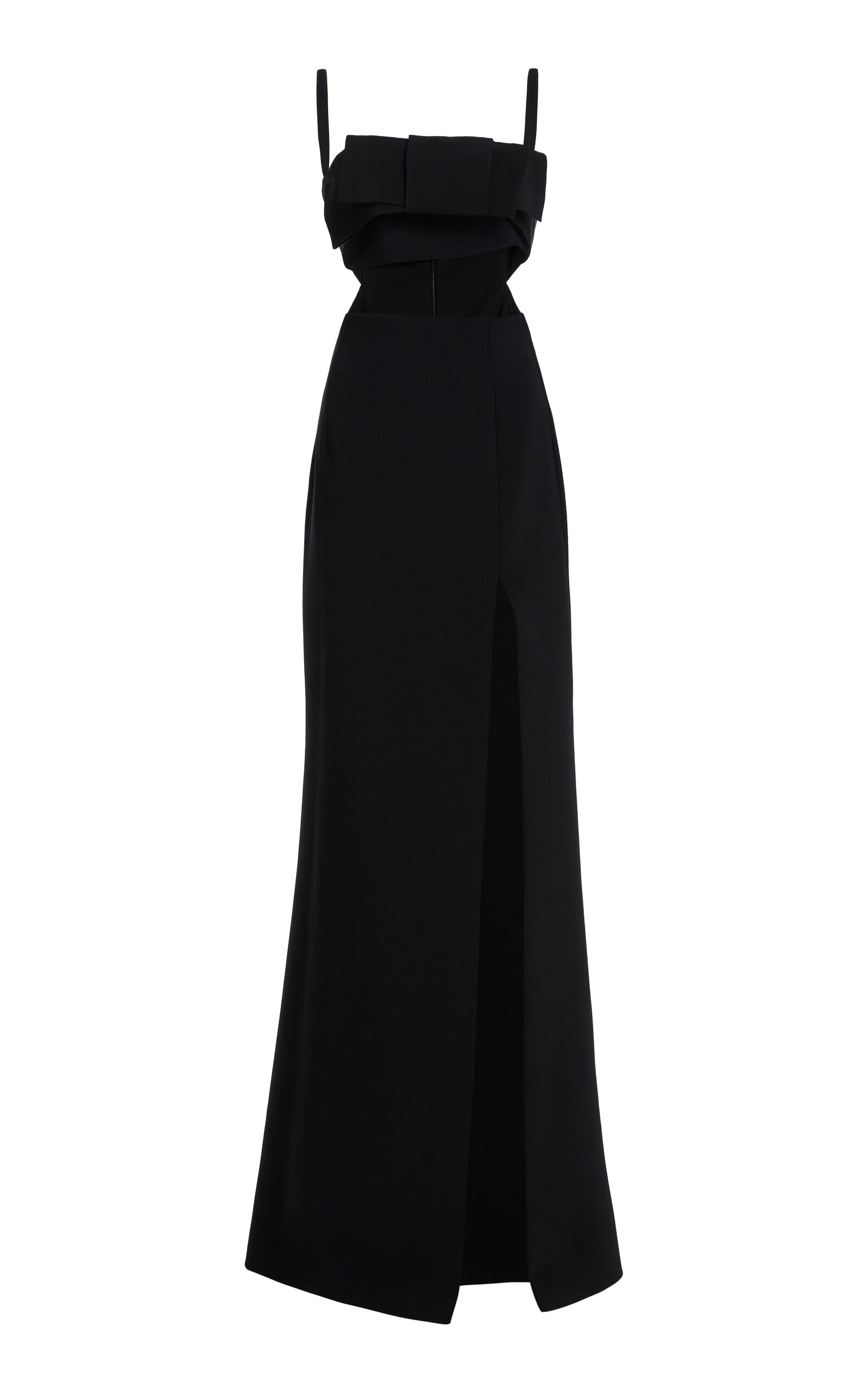 Elie Saab Women's Cady With Grosgain Dress In Black