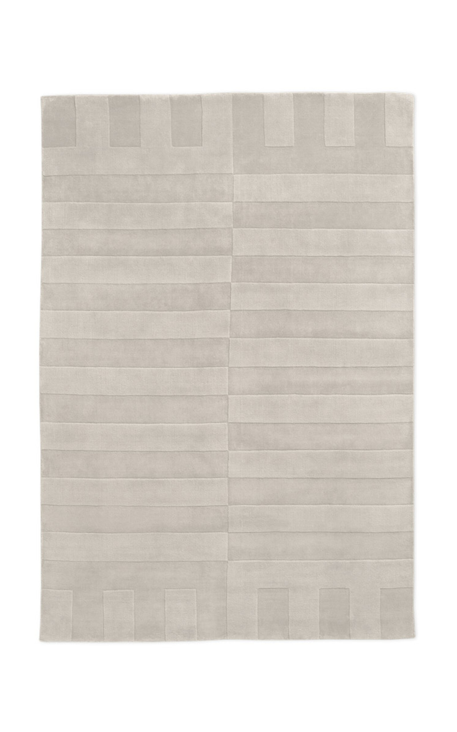 Nordic Knots Lux 2 By ; Hand Loomed Area Rug In Oatmeal; Size 2.5' X 9' In Neutral
