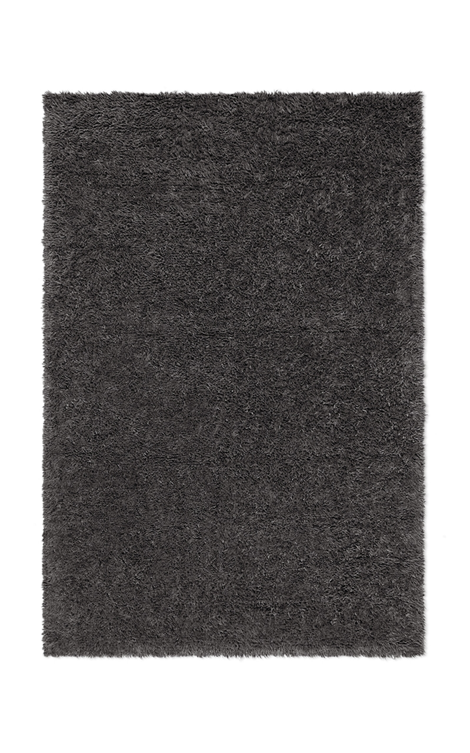 Nordic Knots Fields By ; Shaggy Area Rug In Anthracite; Size 5' X 8' In Grey