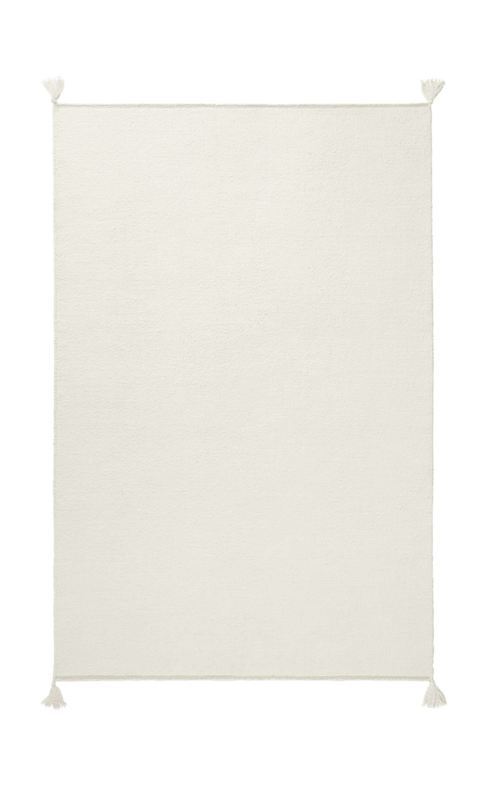 Nordic Knots Merino By ; Flatweave Area Rug In Natural White; Size 6' X 9' In Off-white