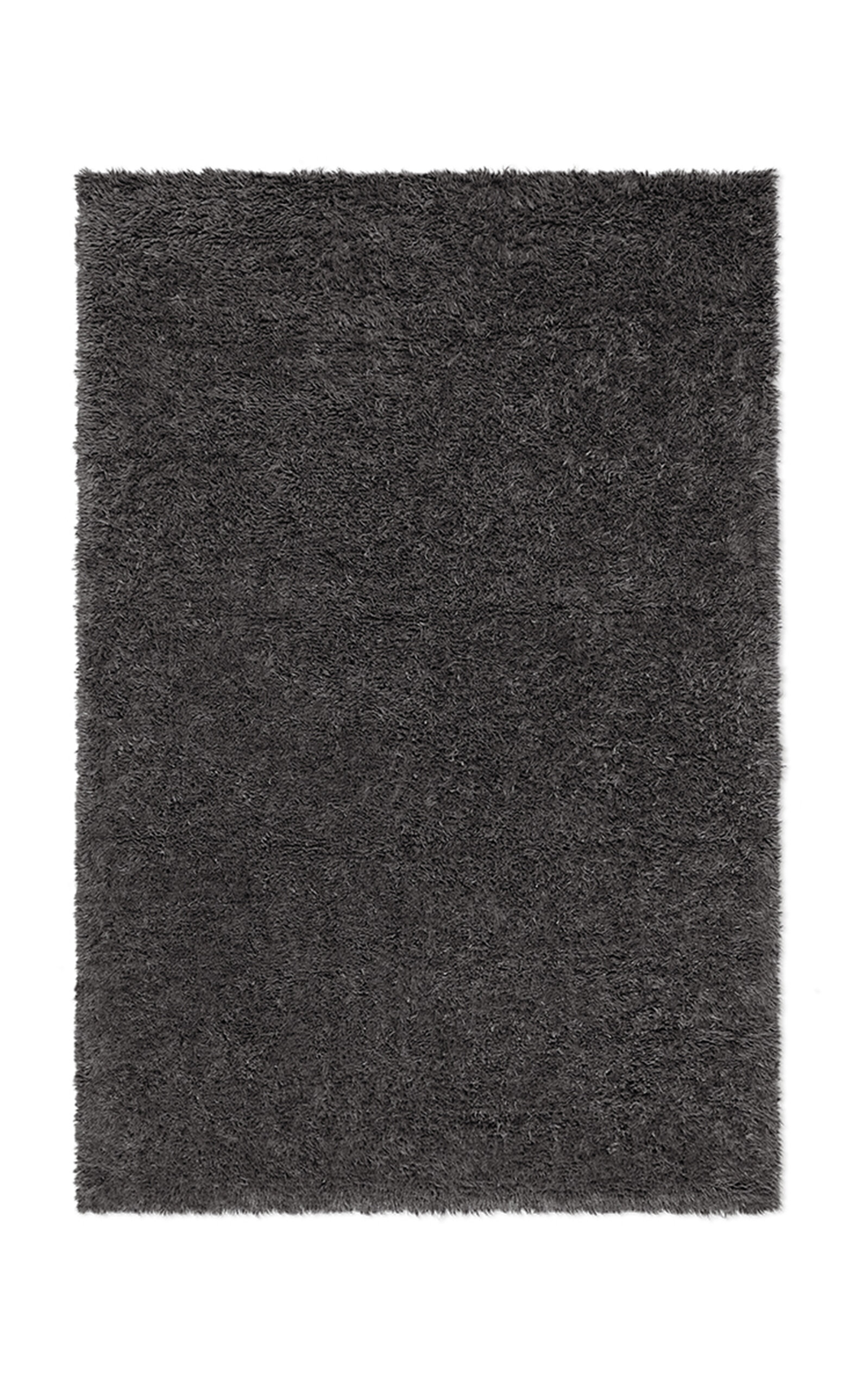 Nordic Knots Fields By ; Shaggy Area Rug In Anthracite; Size 8' X 10' In Grey