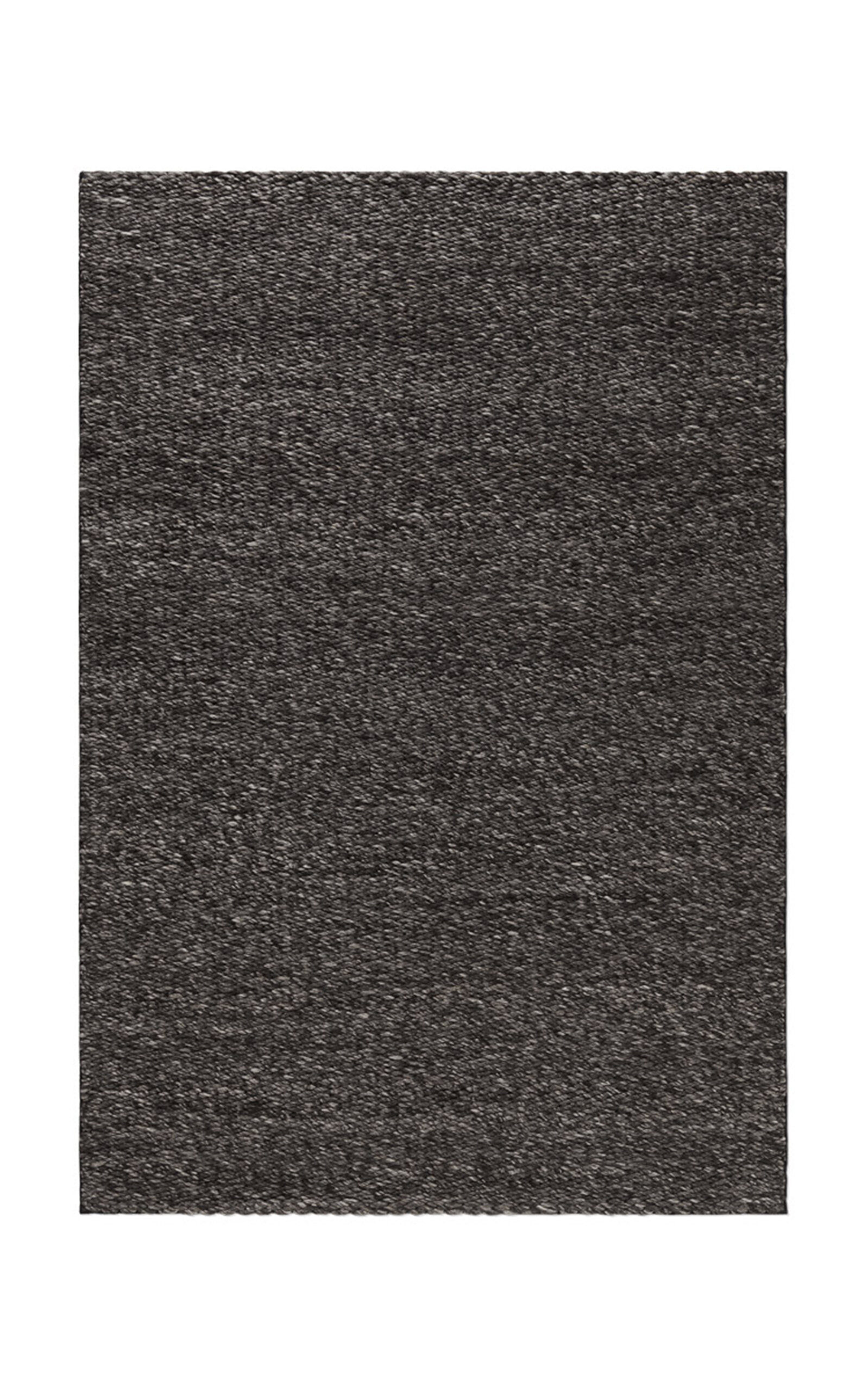 Nordic Knots Dunes By ; Hand Woven Area Rug In Black Mix; Size 5' X 8'